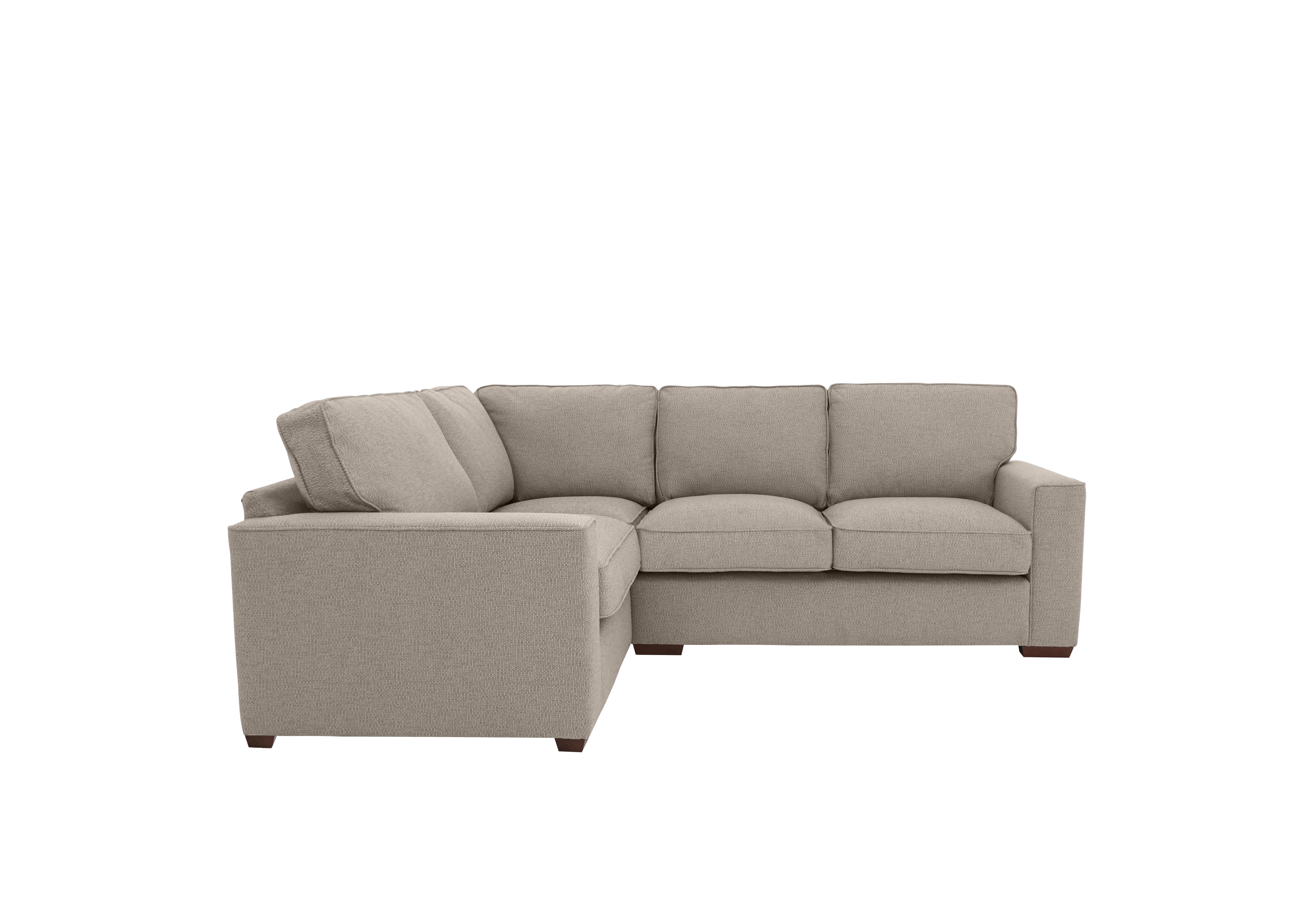 Cory Small Fabric Corner Classic Back Sofa in Dallas Natural on Furniture Village