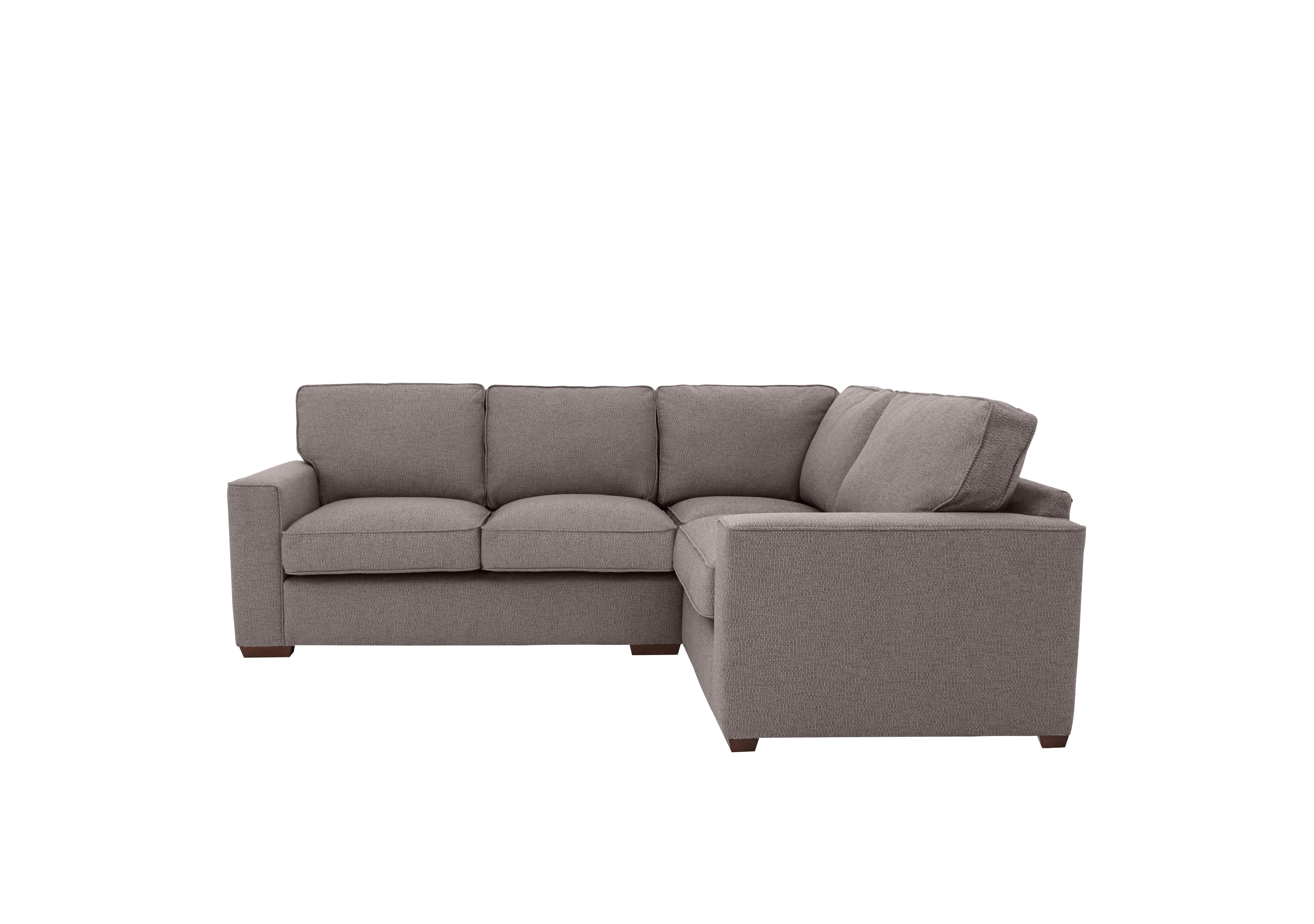 Cory Small Fabric Corner Classic Back Sofa in Dallas Taupe on Furniture Village