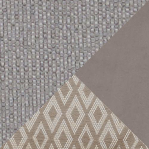 Cory Small Fabric Corner Scatter Back Sofa in Dallas Silver Stone Pack on Furniture Village