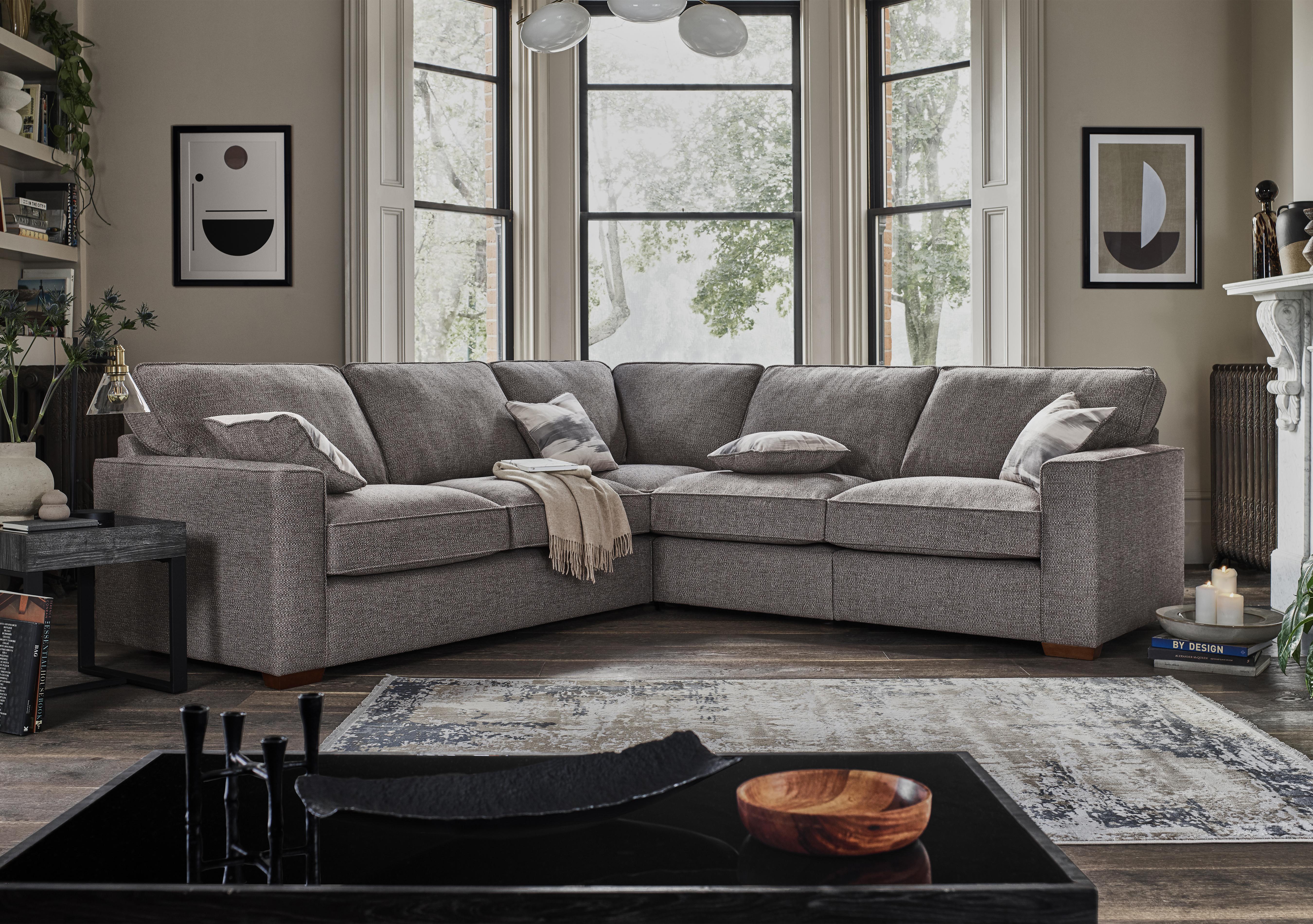 Cory Large Fabric Corner Classic Back Sofa in  on Furniture Village