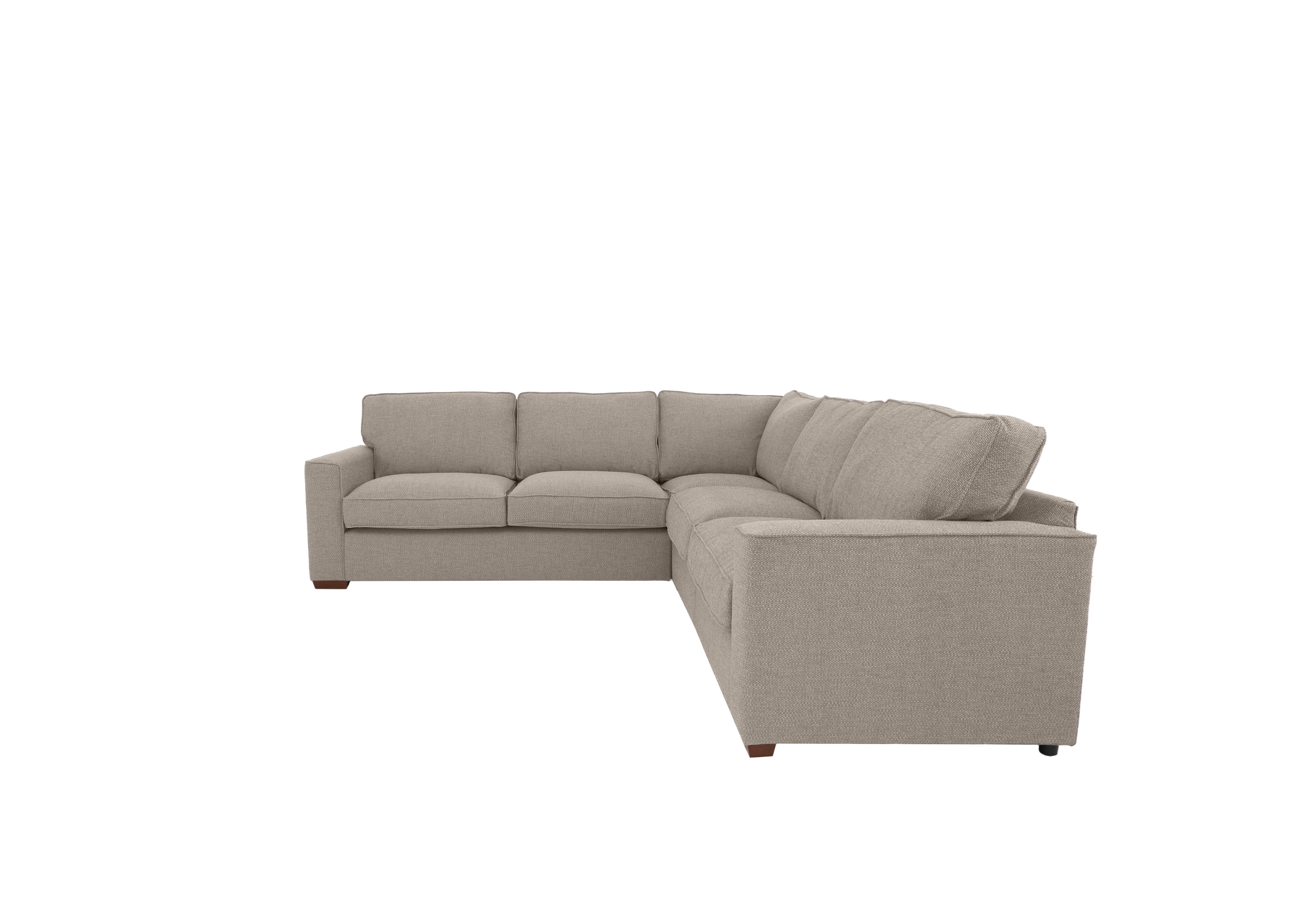 Cory Large Fabric Corner Classic Back Sofa in Dallas Natural on Furniture Village
