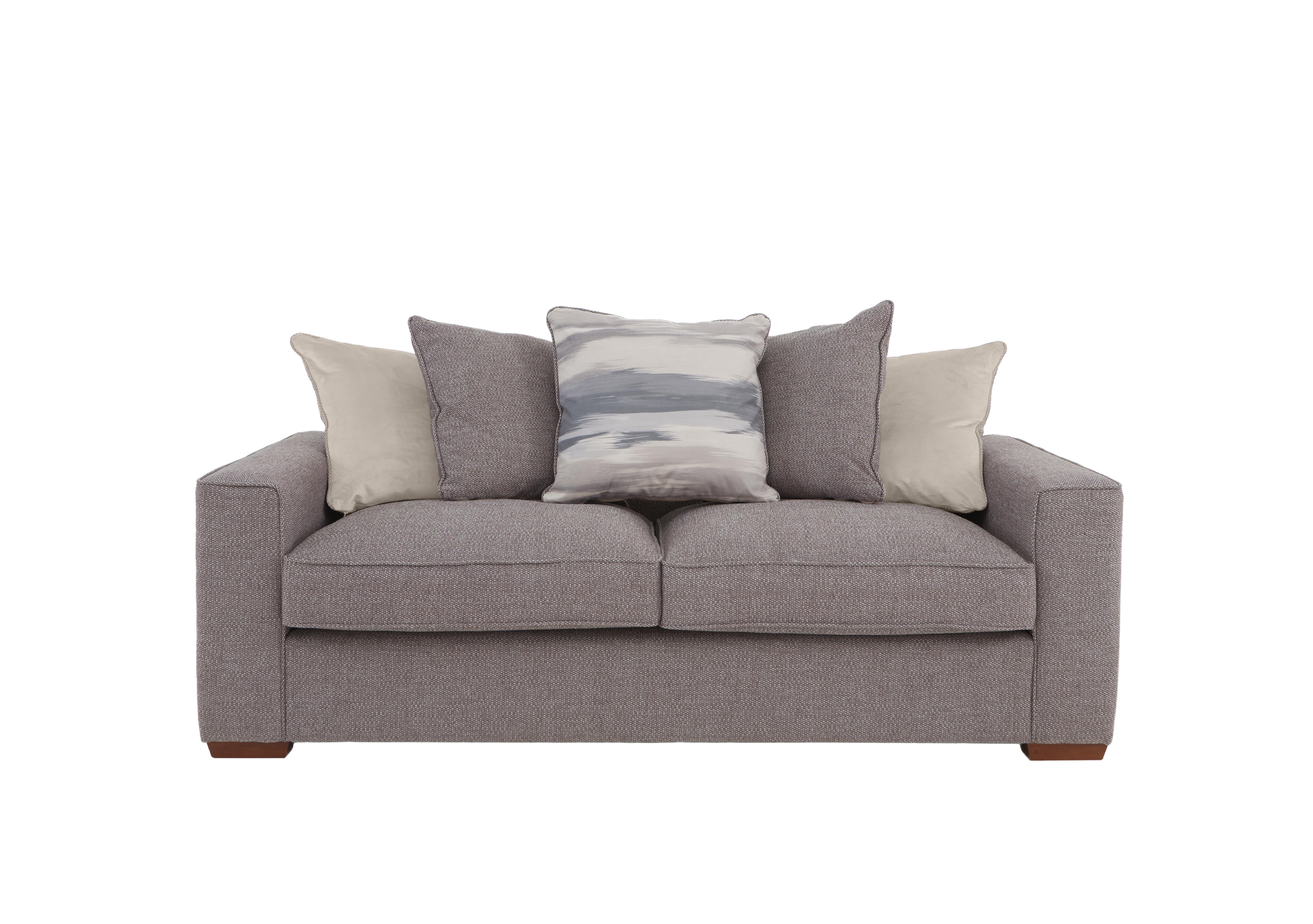 Cory 3 Seater Fabric Scatter Back Sofa Bed in Dallas Taupe Taupe Pack on Furniture Village