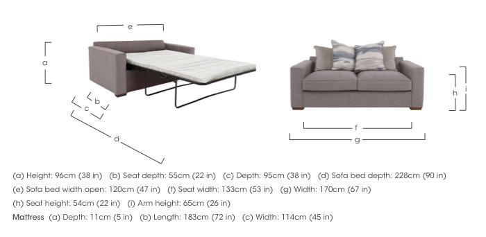 Cory 2 Seater Fabric Scatter Back Sofa Bed in  on Furniture Village