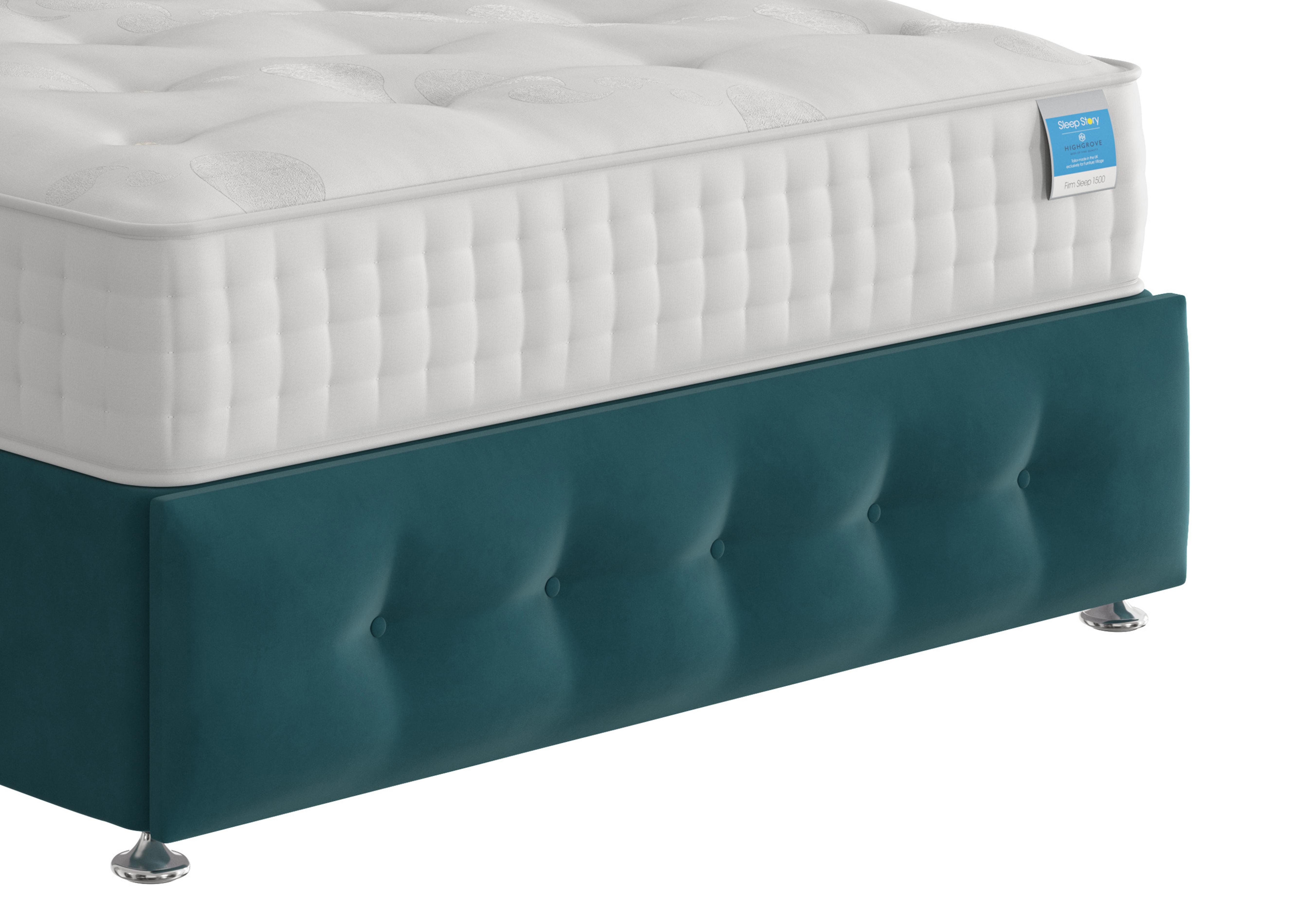 Reef Footboard in Plush Atlantic on Furniture Village