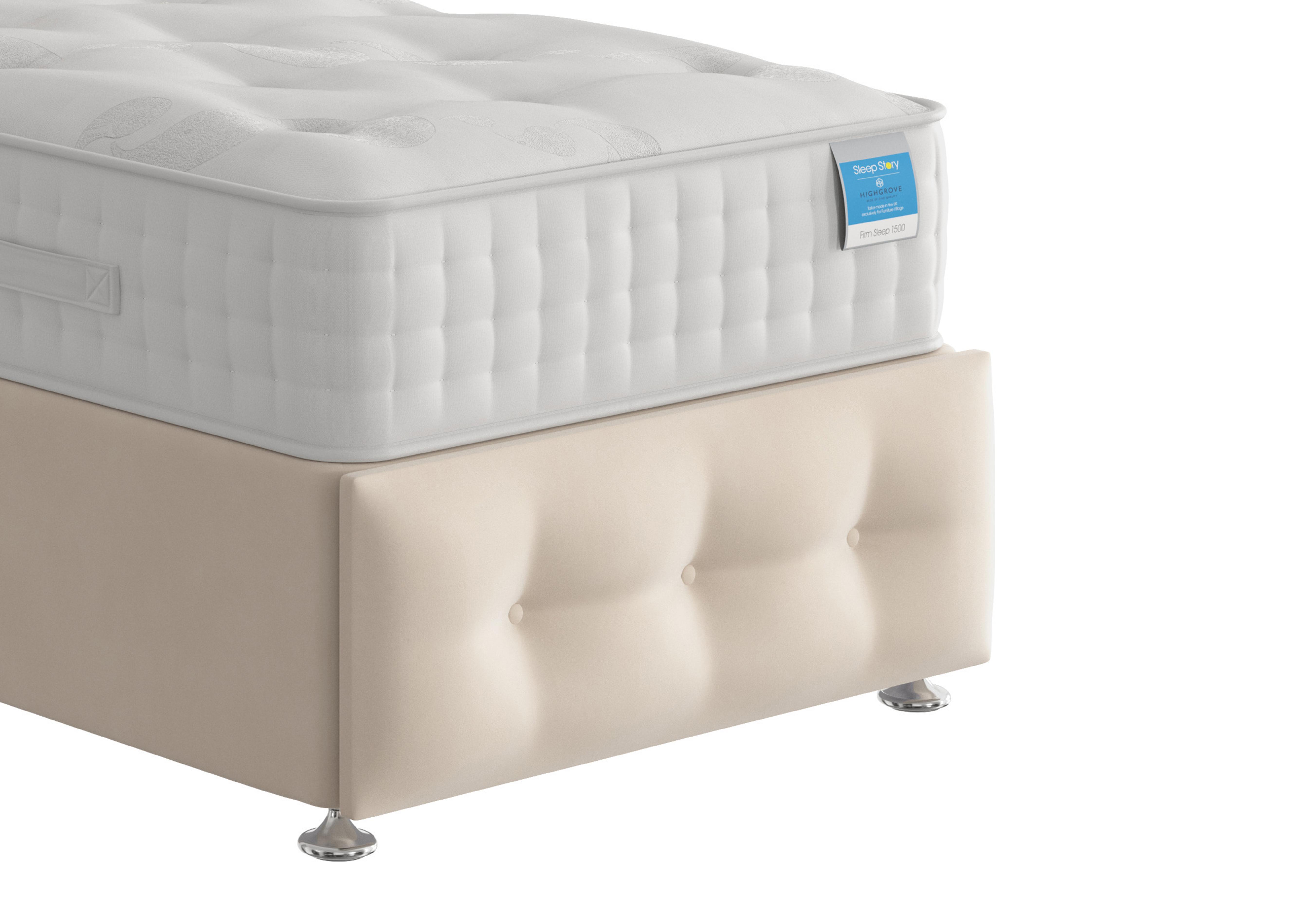 Reef Footboard in Plush Ecru on Furniture Village