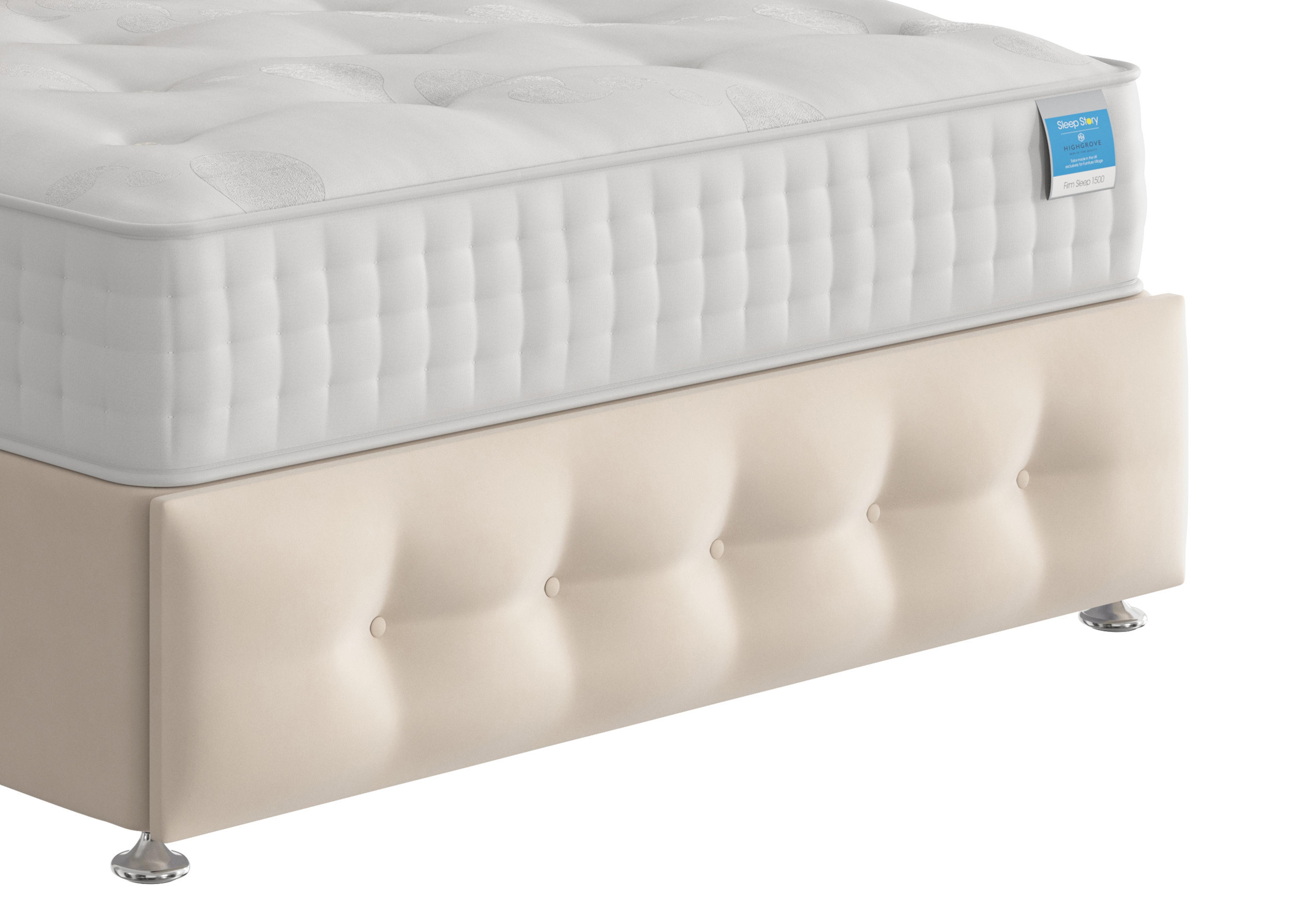 Reef Footboard in Plush Ecru on Furniture Village