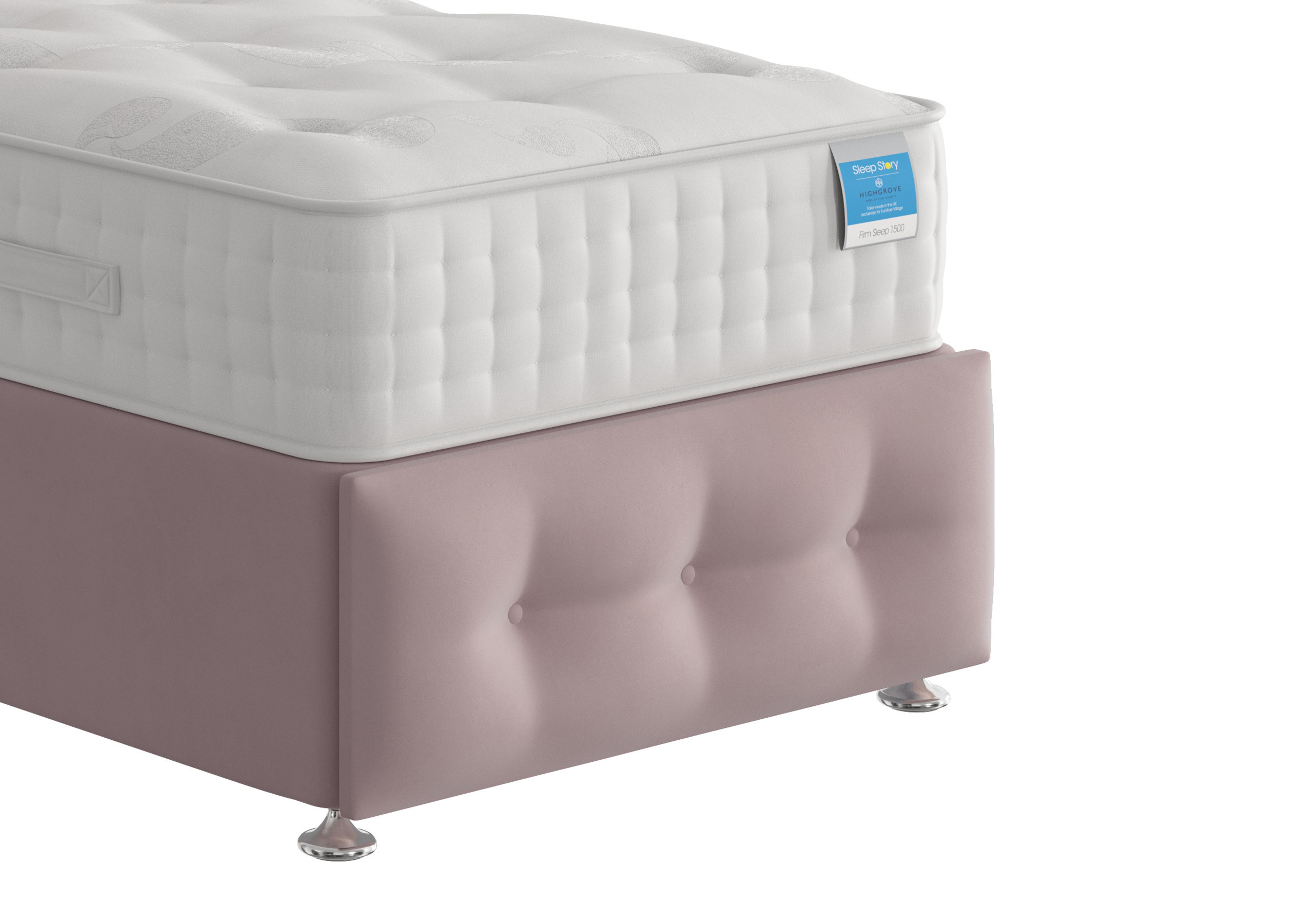Reef Footboard in Plush Lilac on Furniture Village