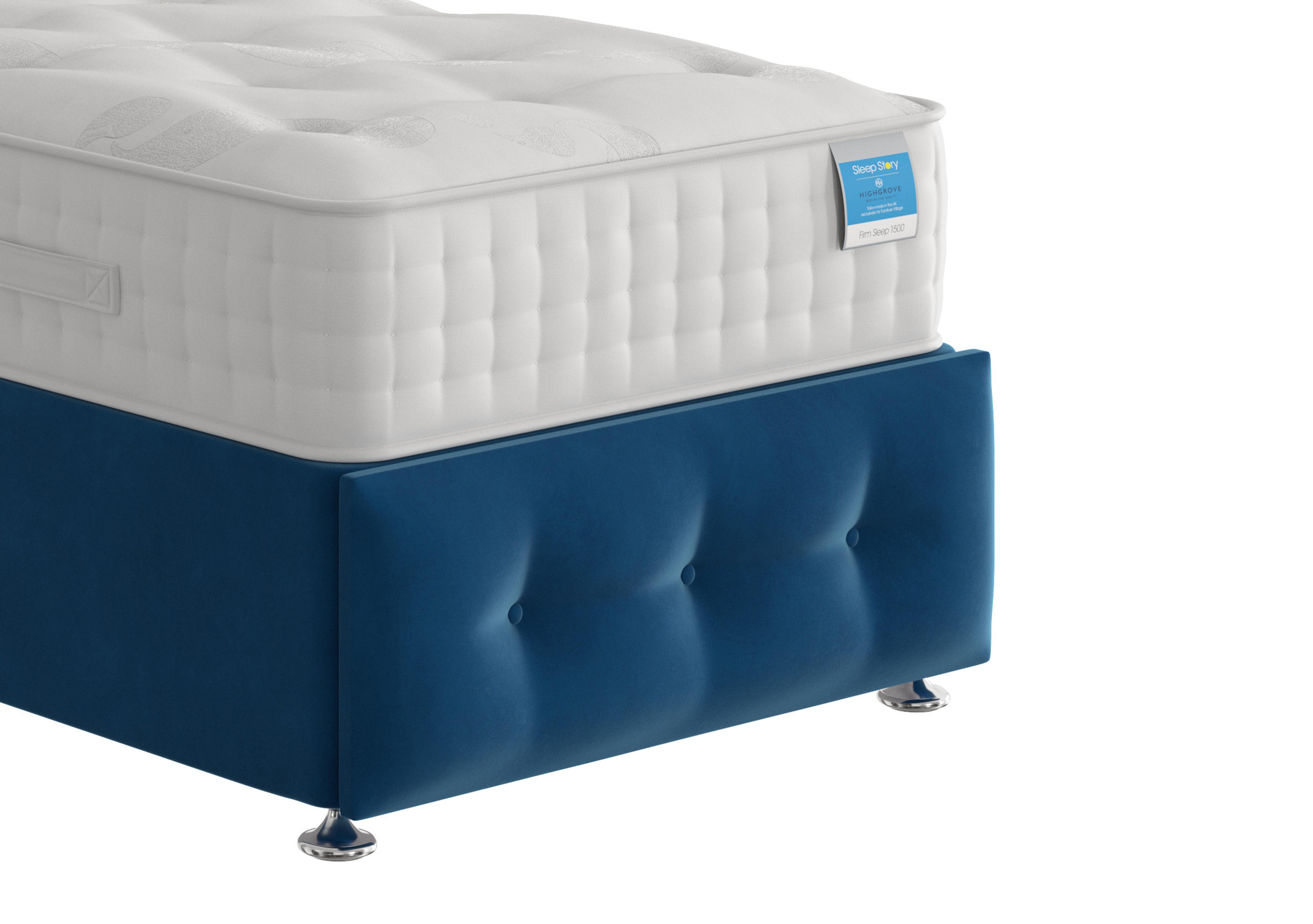 Reef Footboard in Plush Pacific on Furniture Village