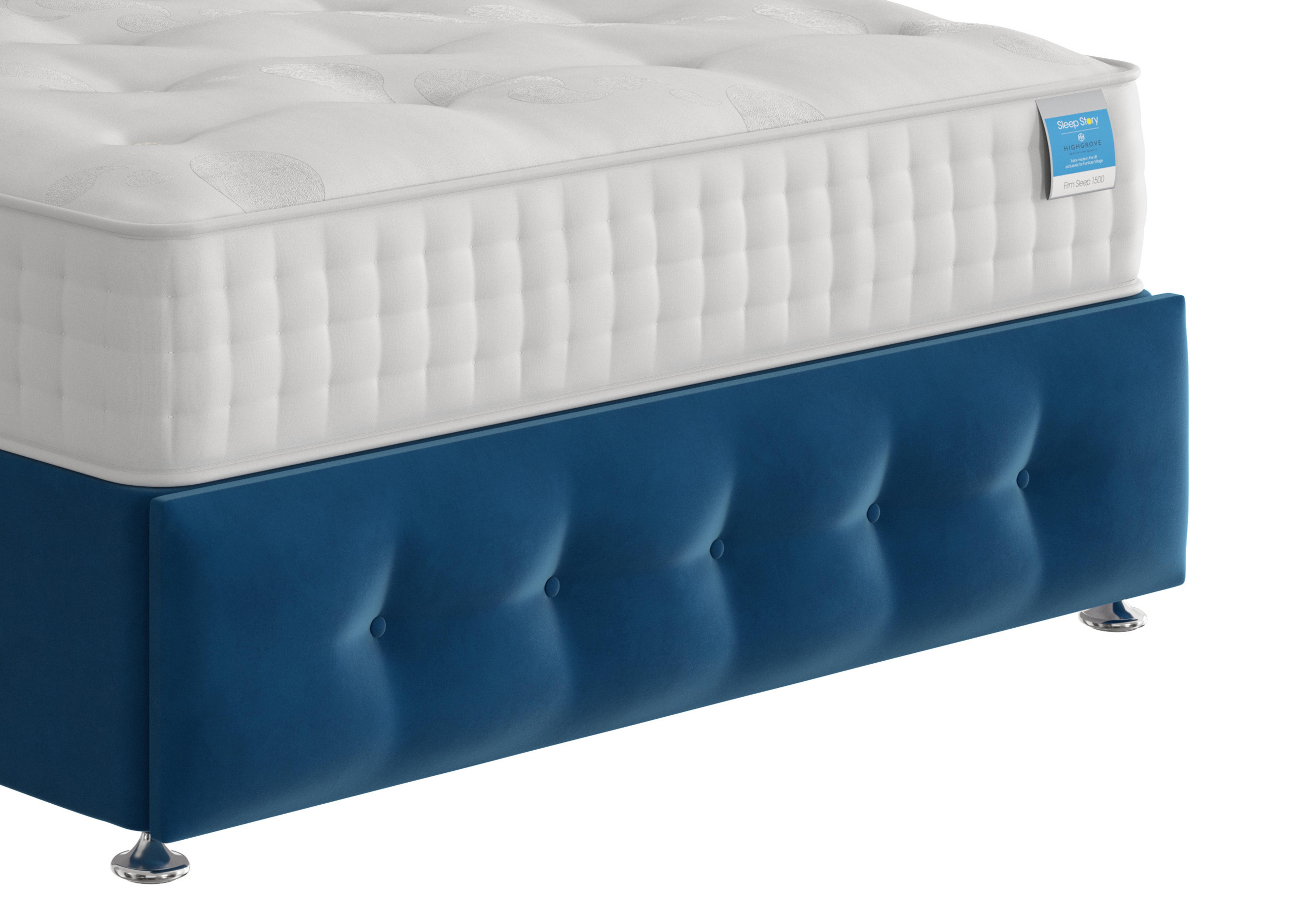 Reef Footboard in Plush Pacific on Furniture Village
