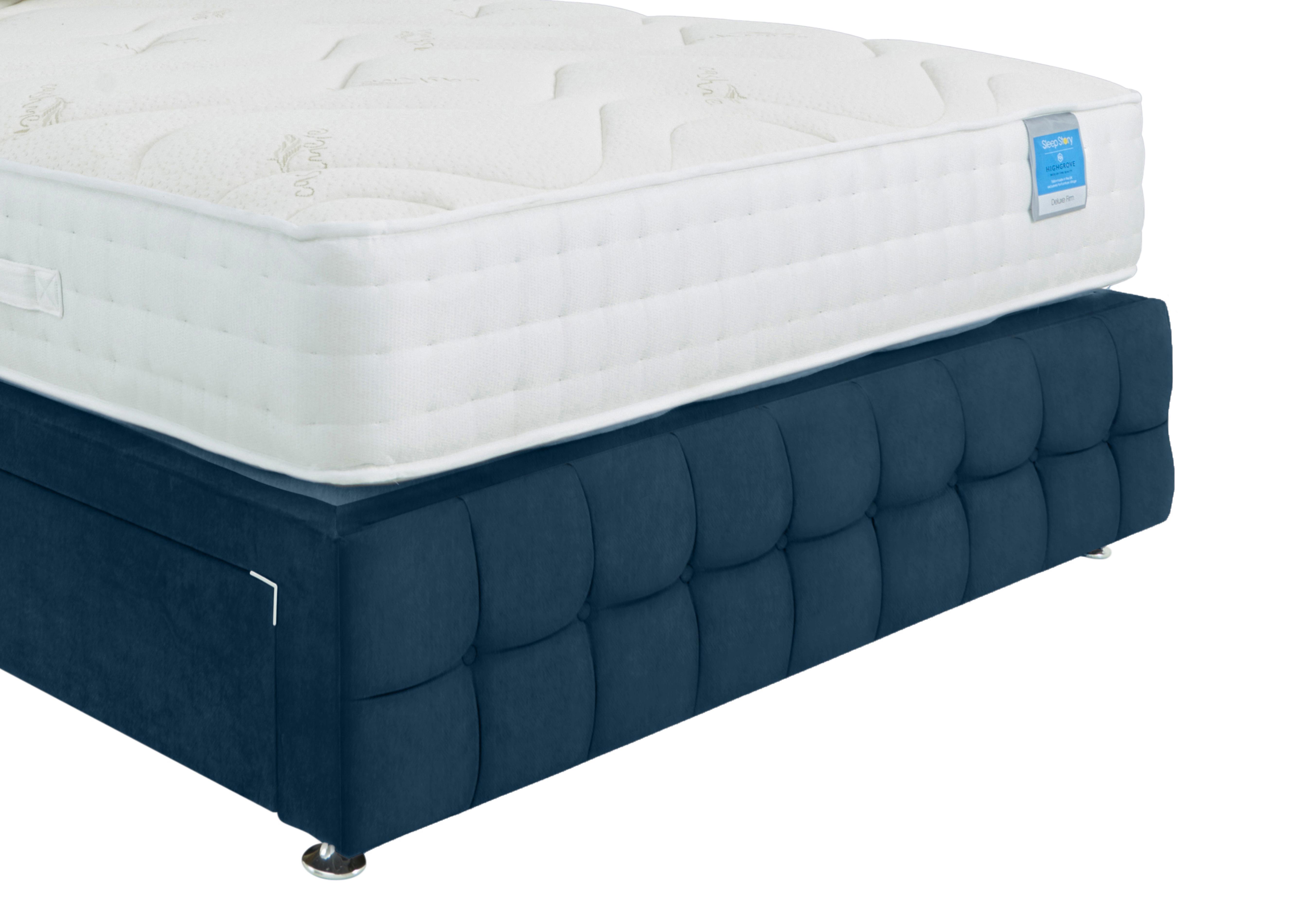 Dice Footboard in Plain Sapphire on Furniture Village