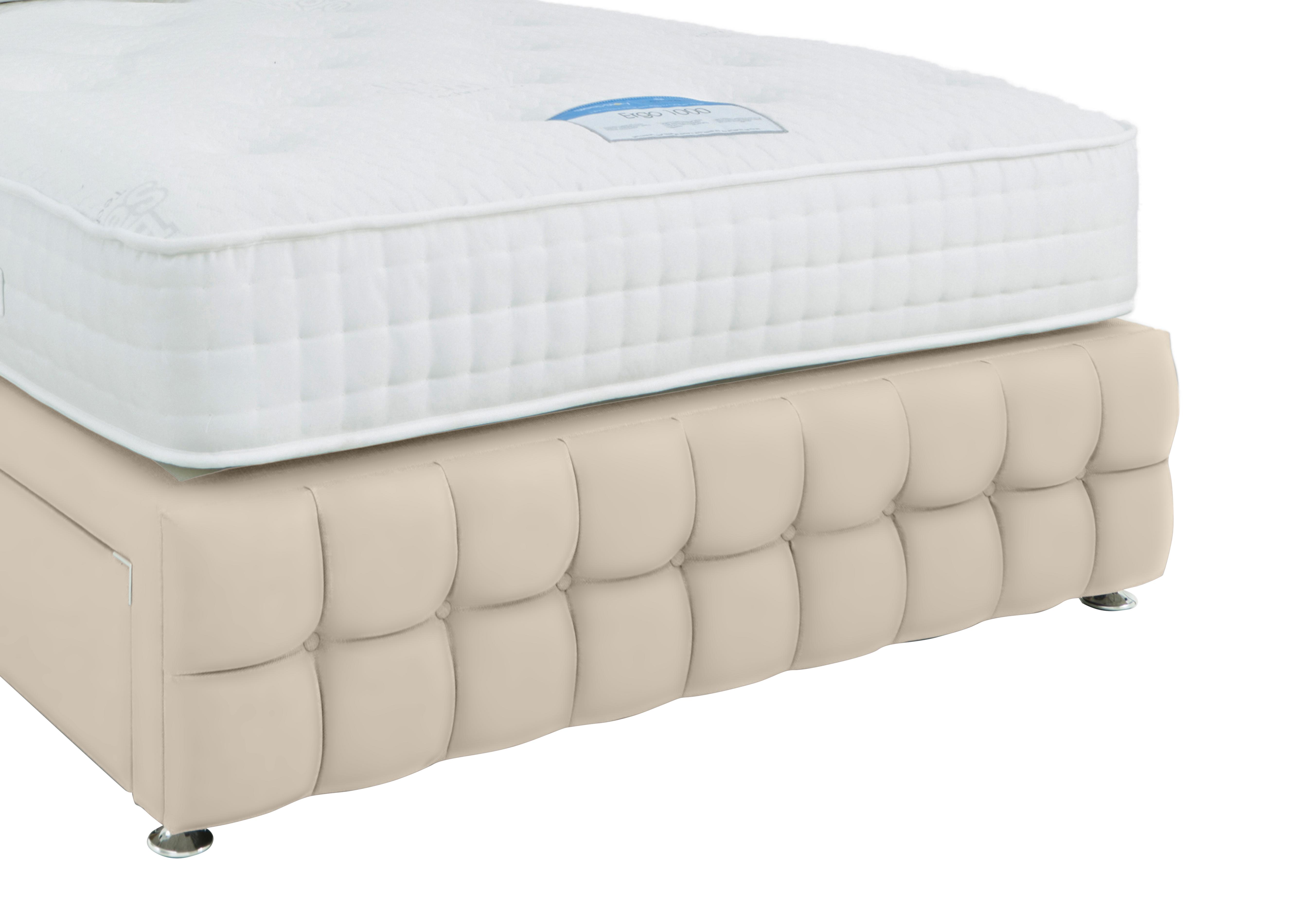 Dice Footboard in Plush Ecru on Furniture Village