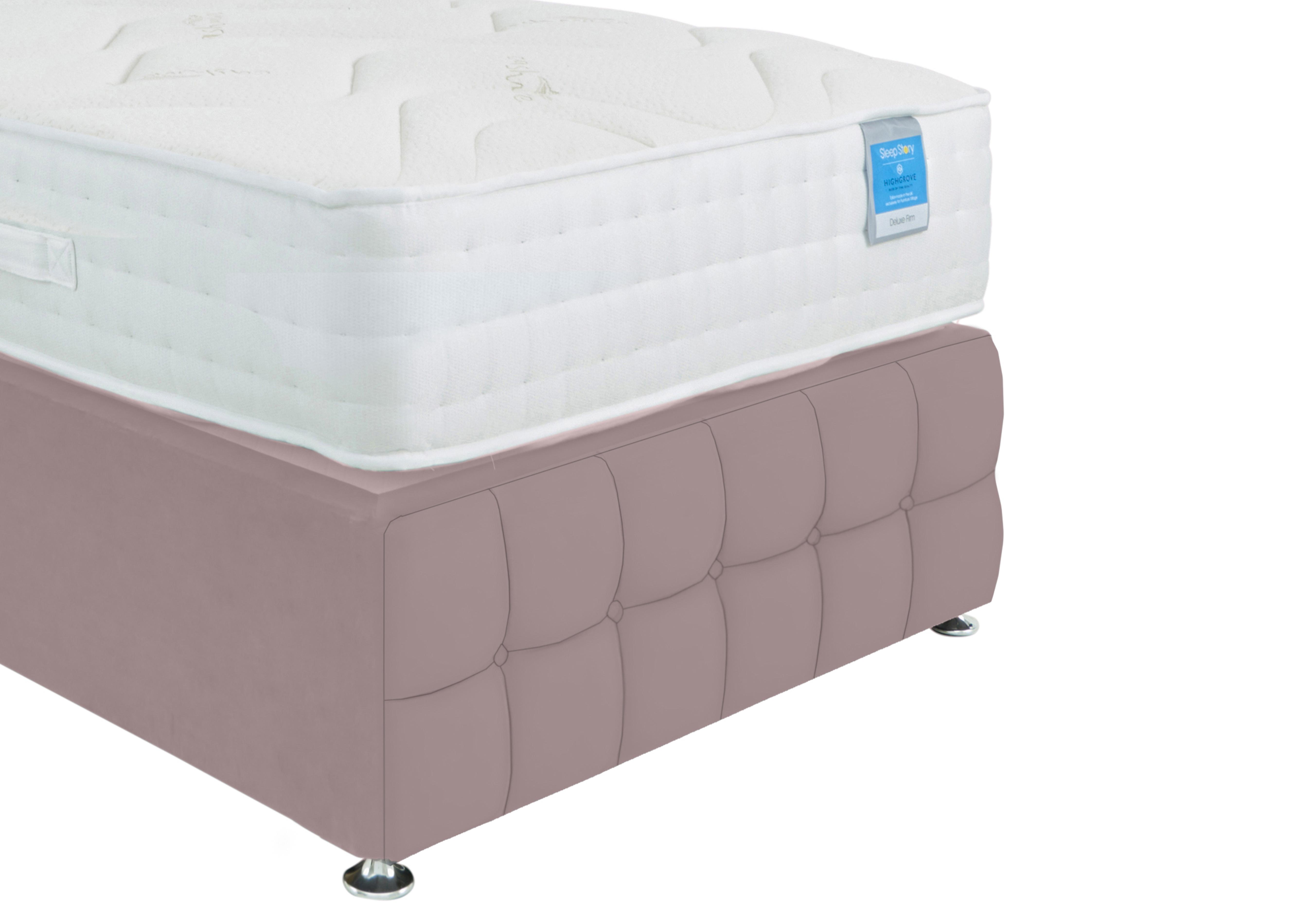 Dice Footboard in Plush Lilac on Furniture Village