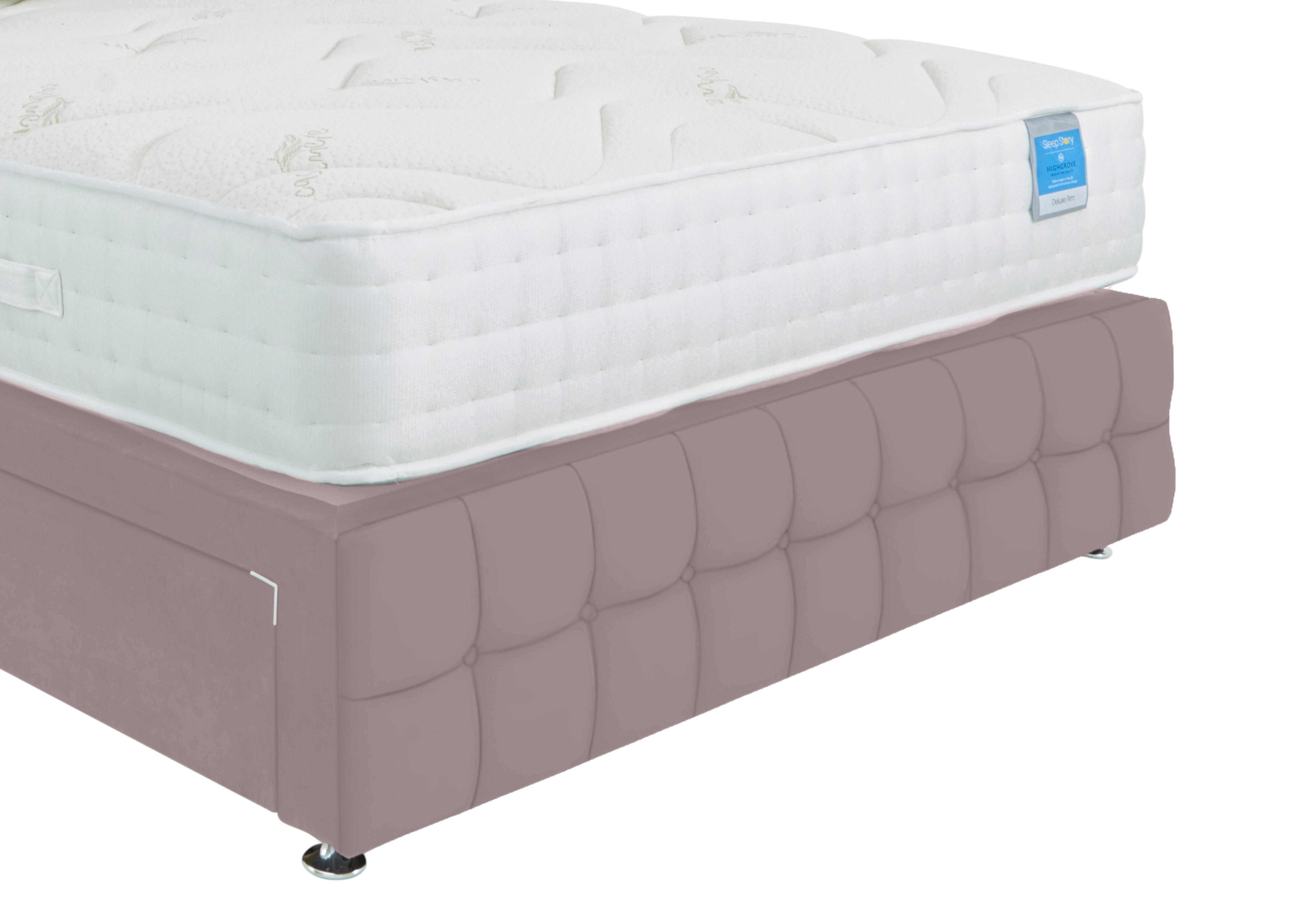 Dice Footboard in Plush Lilac on Furniture Village