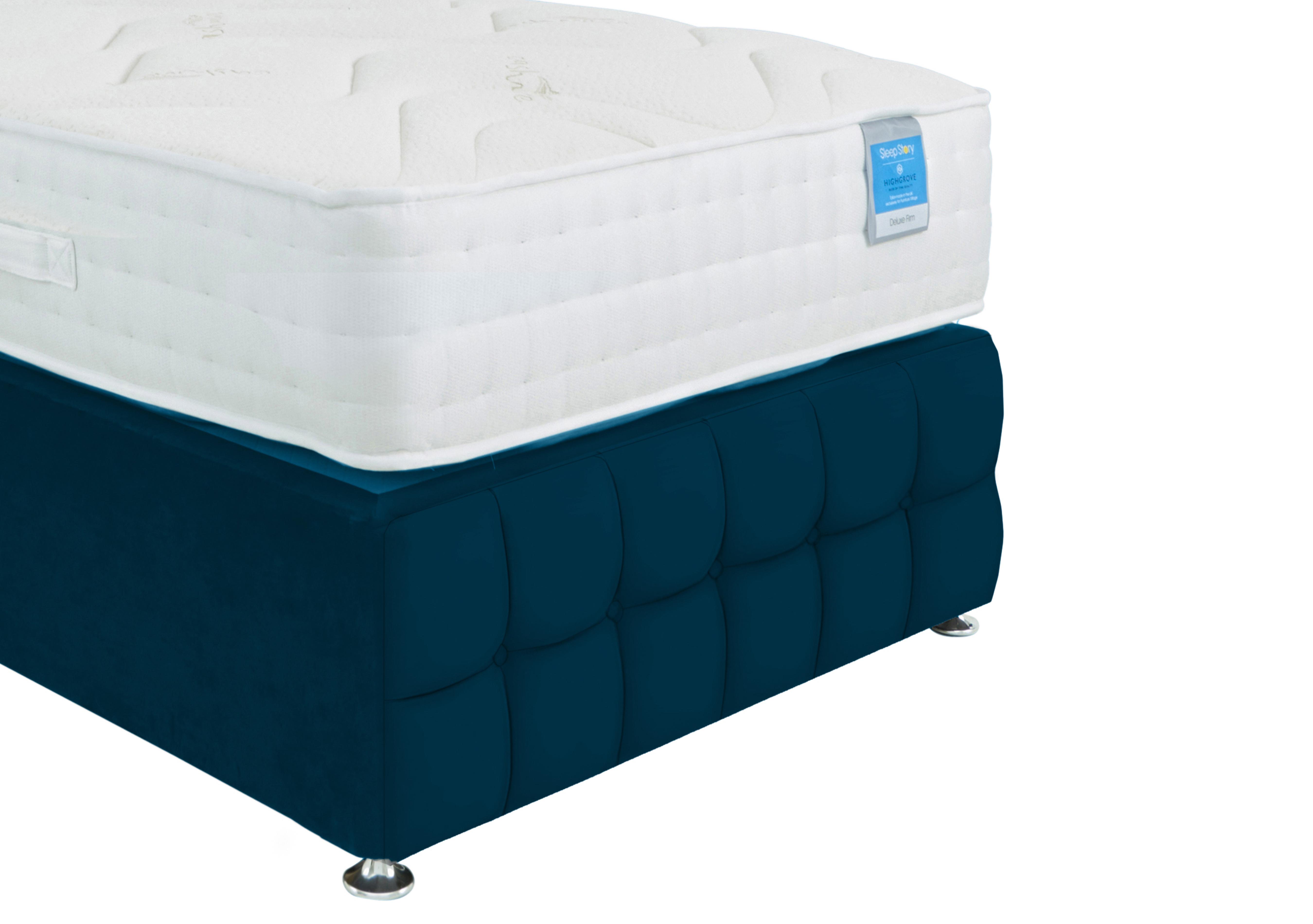 Dice Footboard in Plush Pacific on Furniture Village