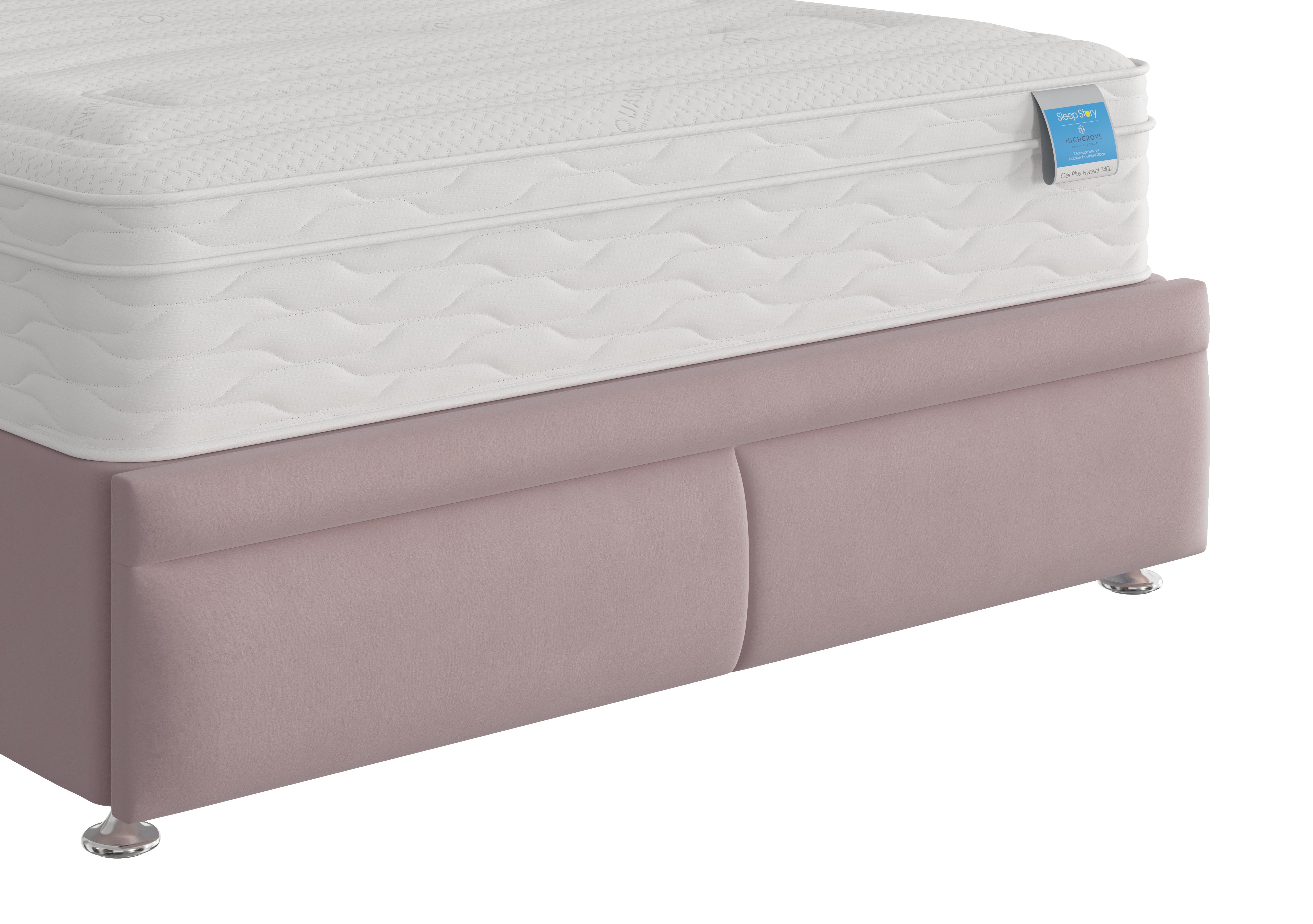 Christie Footboard in Plush Lilac on Furniture Village
