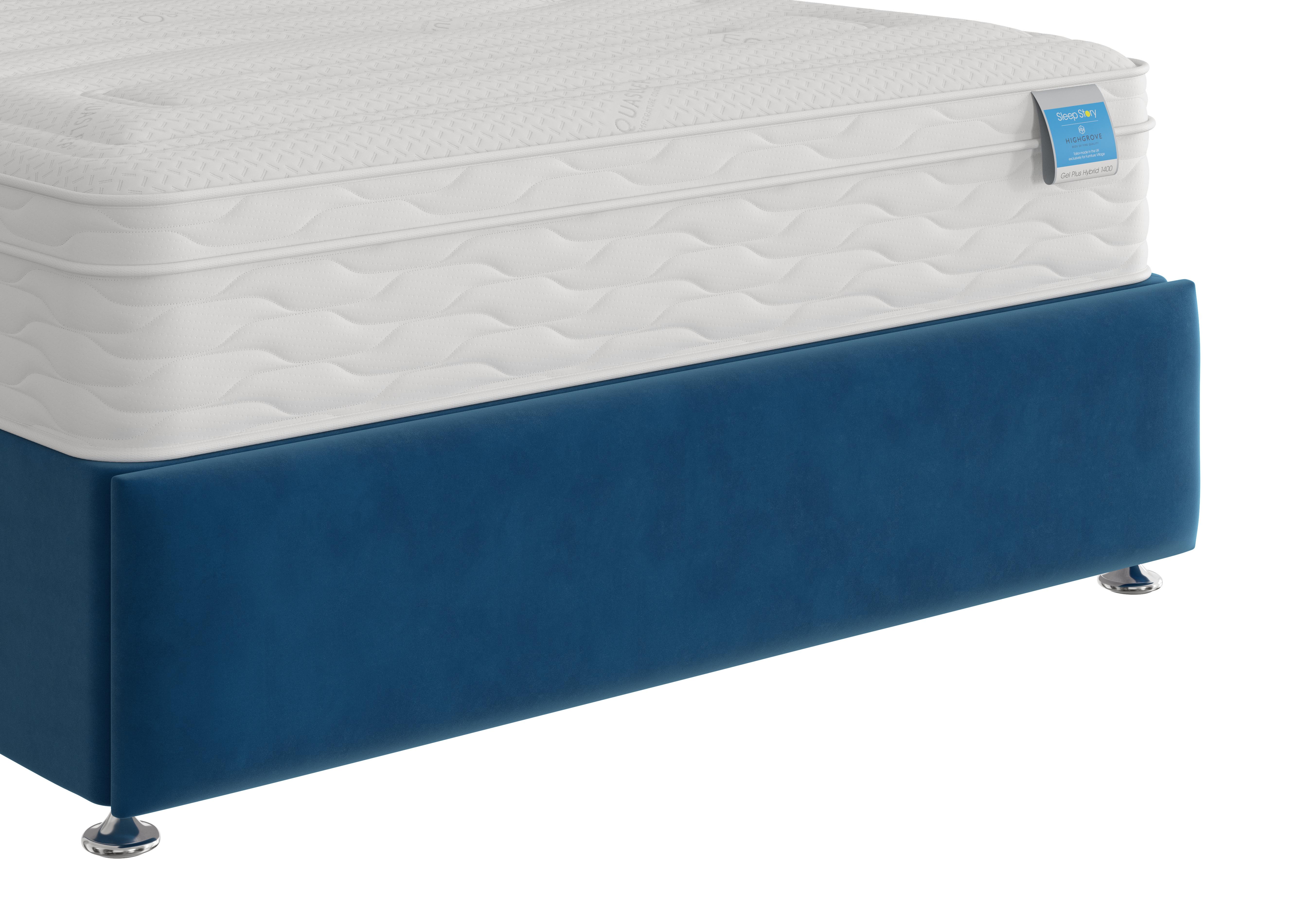 Dahl Footboard in Plush Pacific on Furniture Village