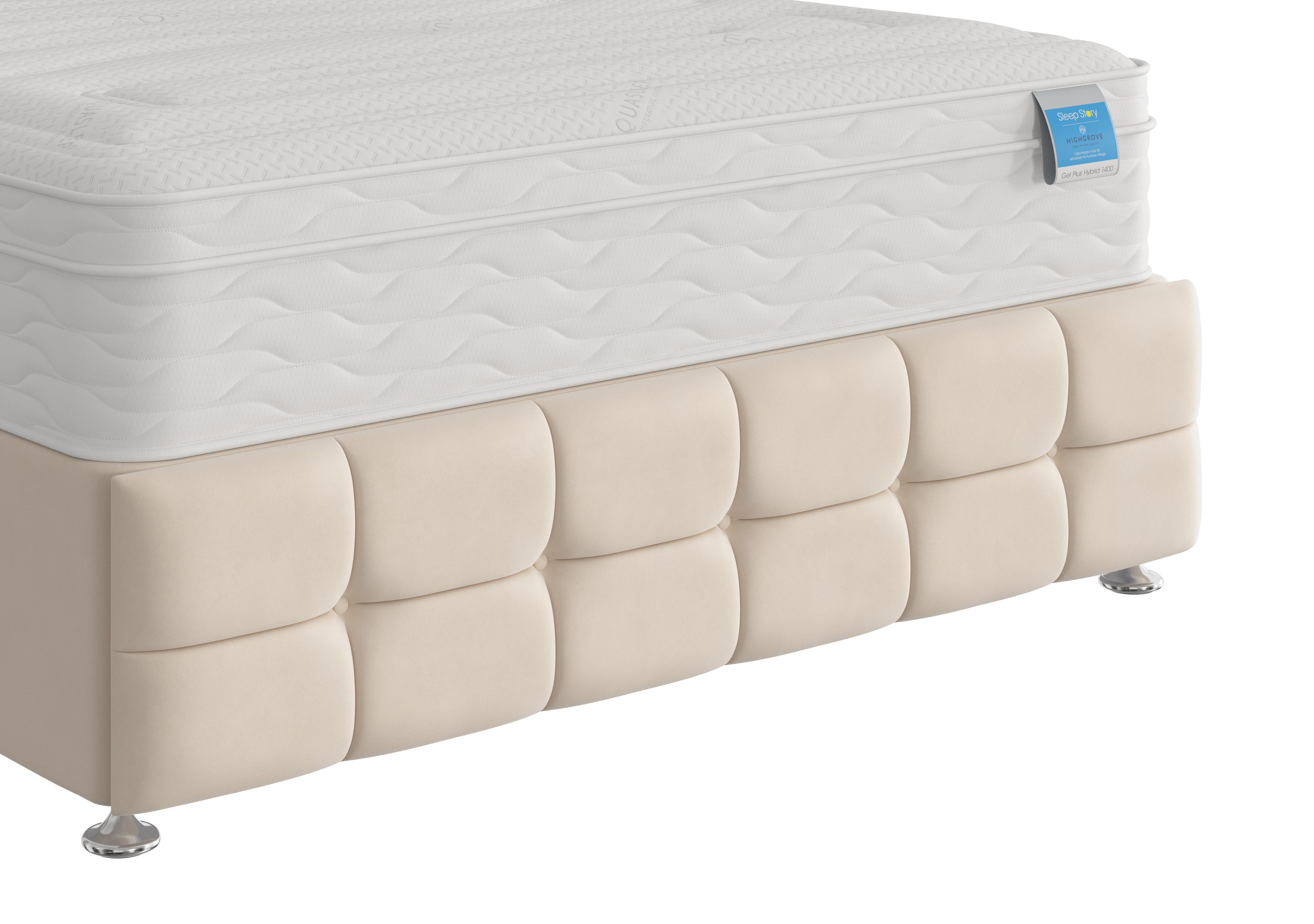 Milne Footboard in Plush Ecru on Furniture Village