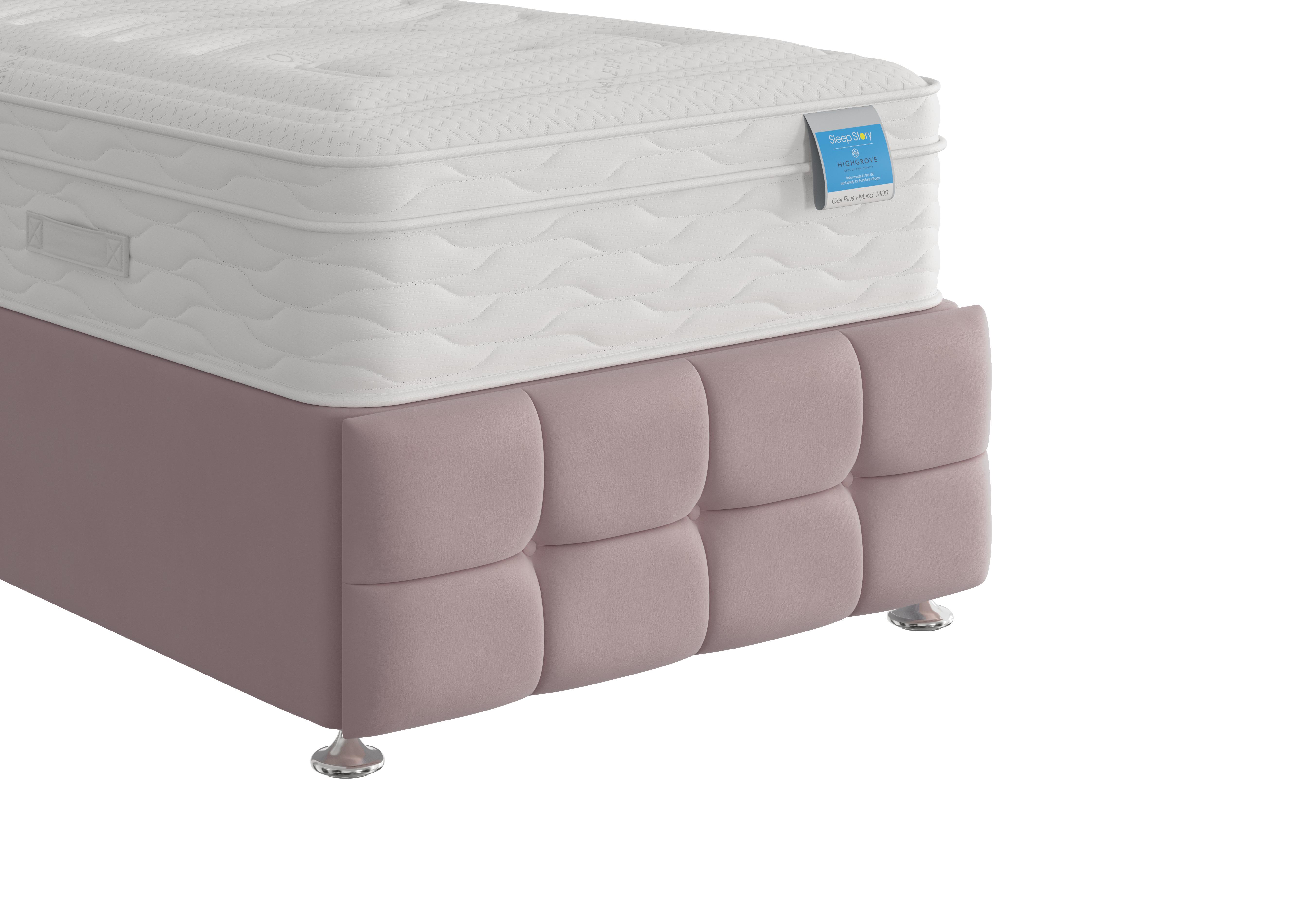 Milne Footboard in Plush Lilac on Furniture Village