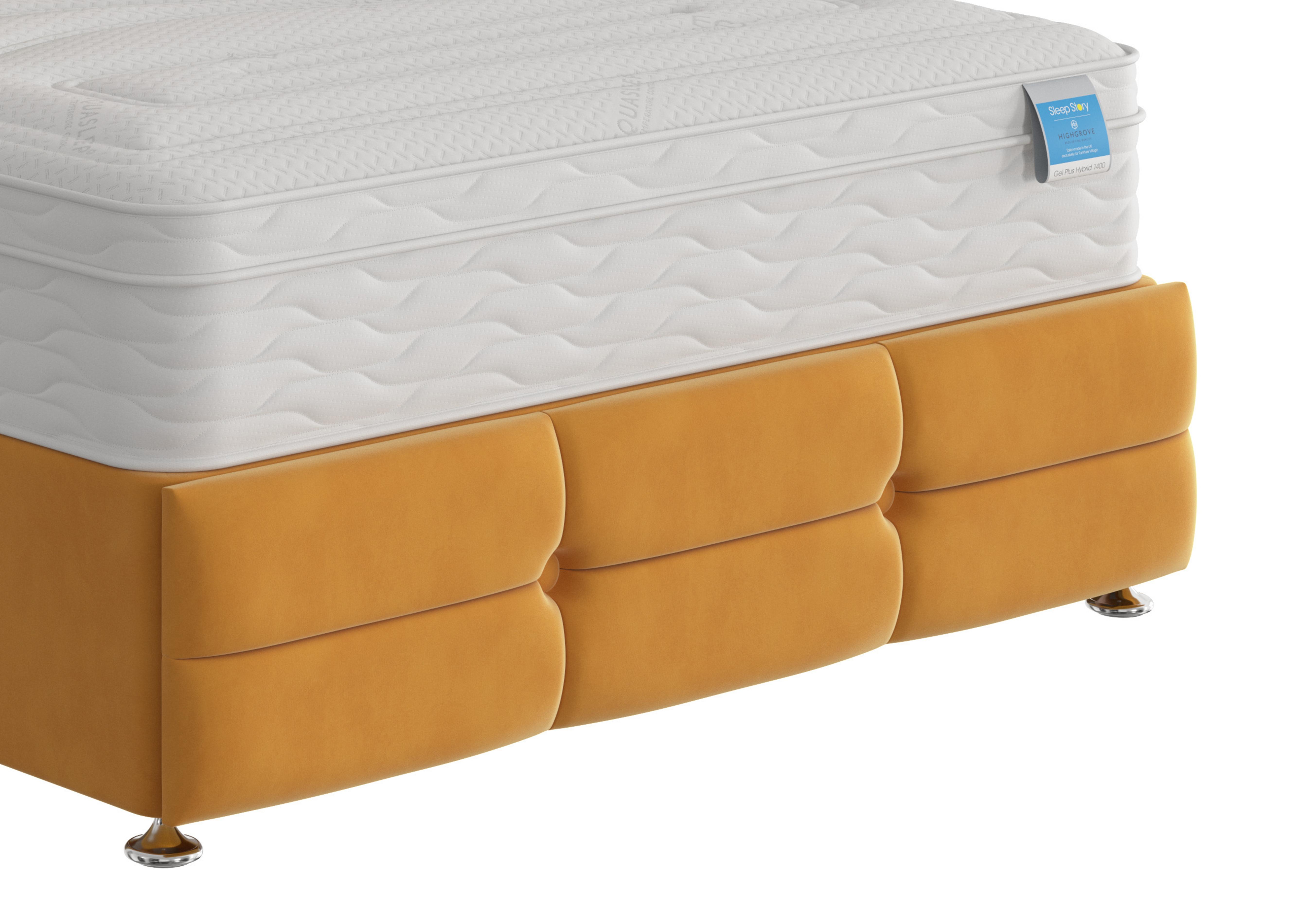 Rubix Footboard in Plush Corn on Furniture Village