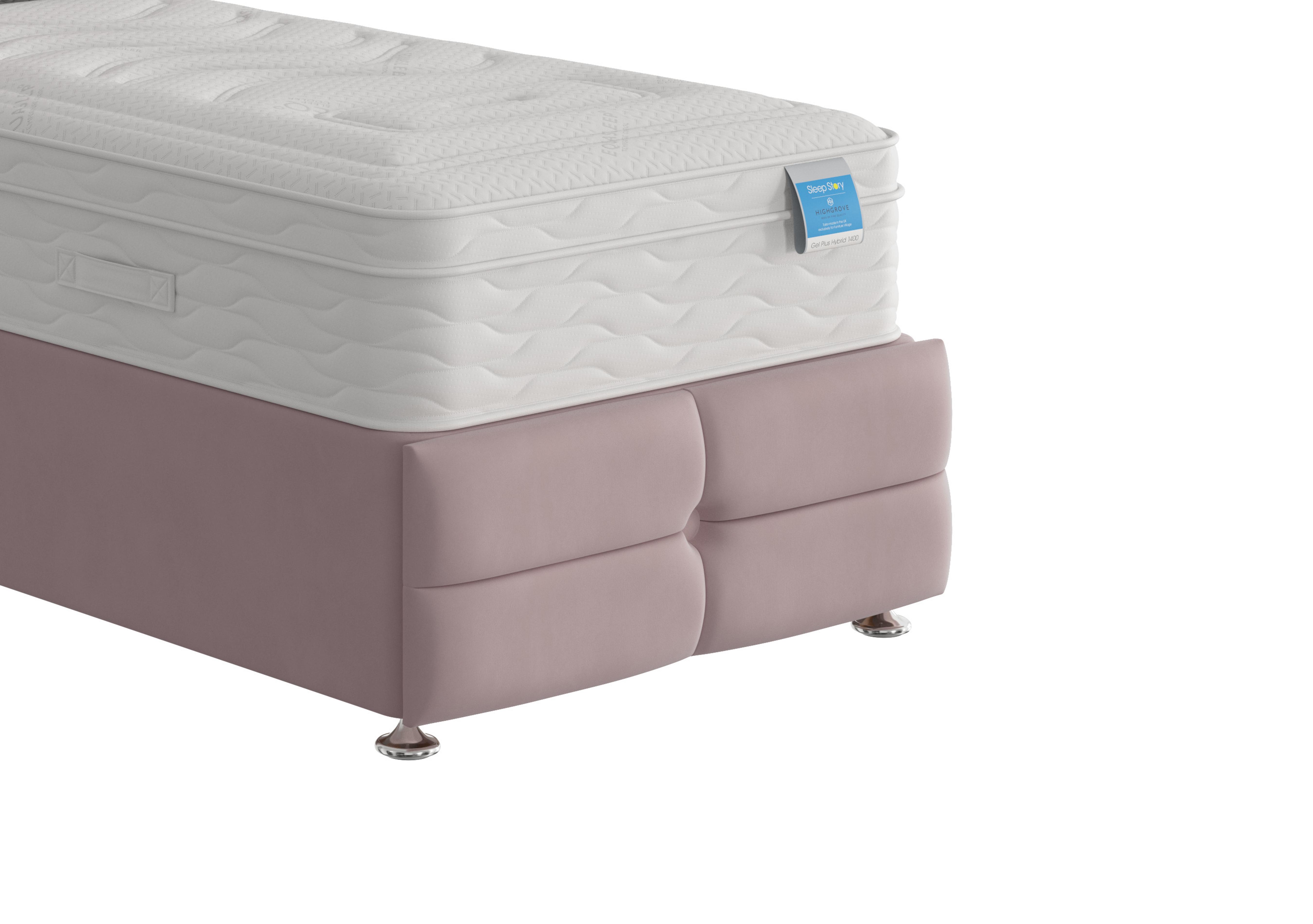 Rubix Footboard in Plush Lilac on Furniture Village