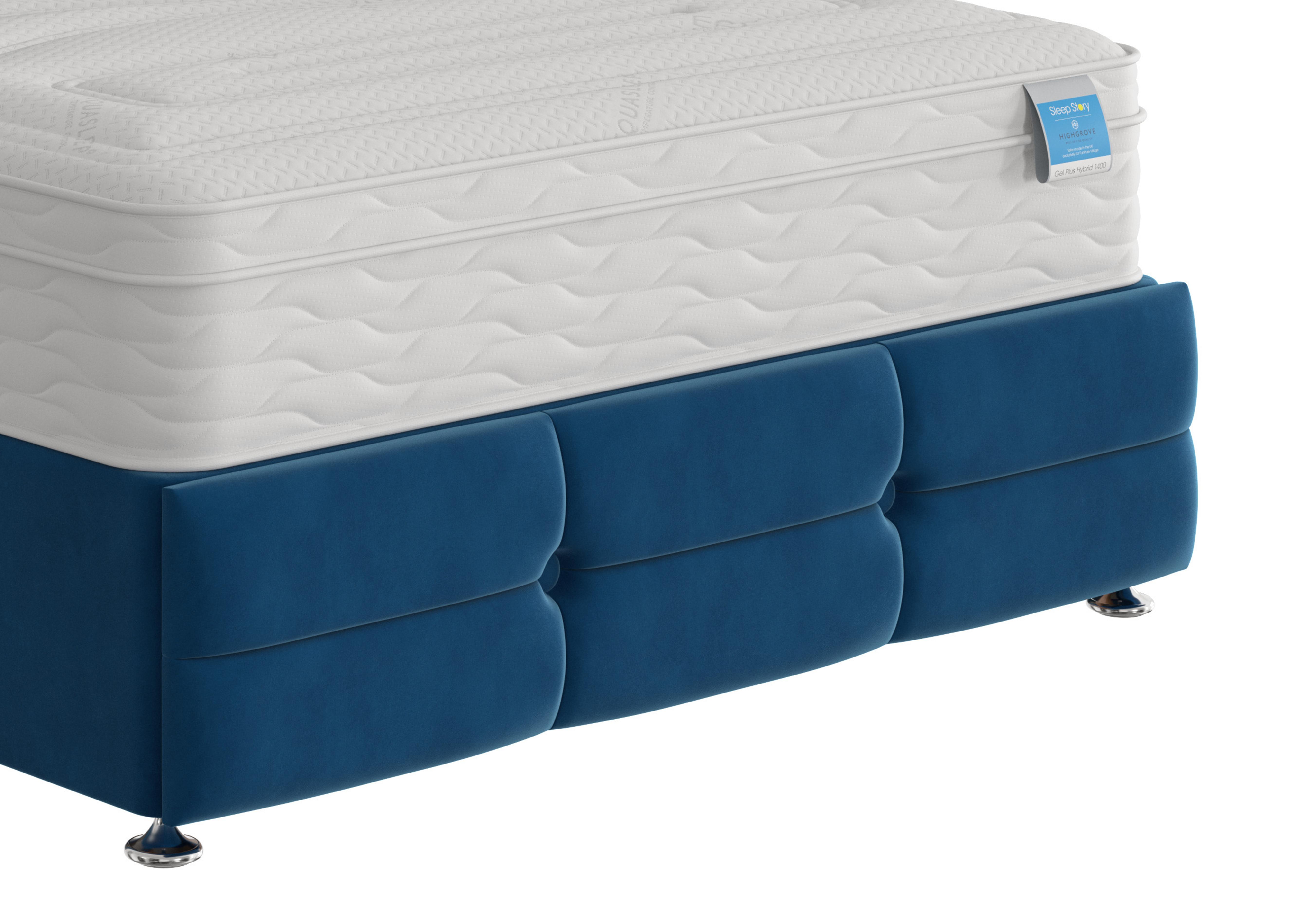 Rubix Footboard in Plush Pacific on Furniture Village