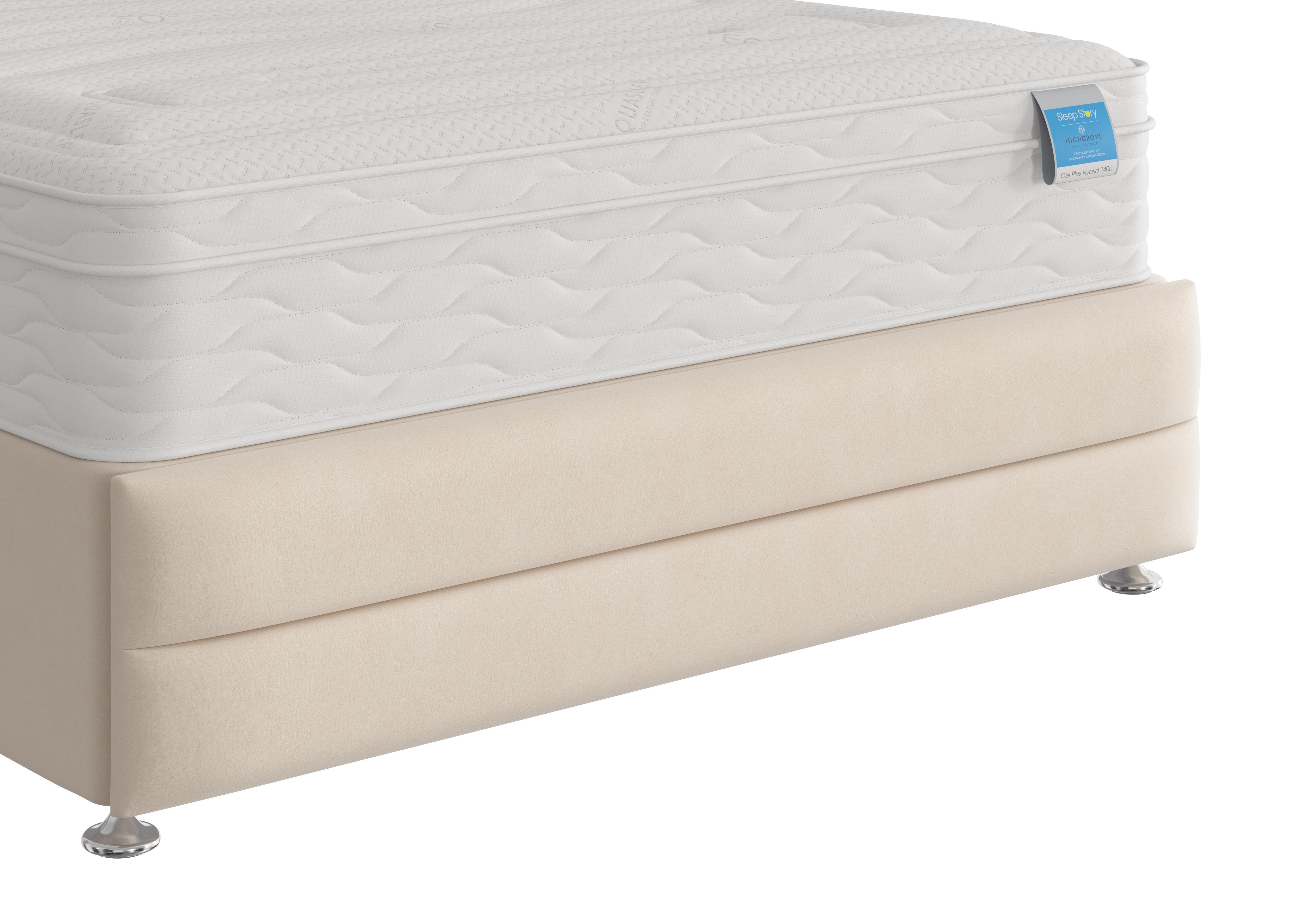 Rowling Footboard in Plush Ecru on Furniture Village