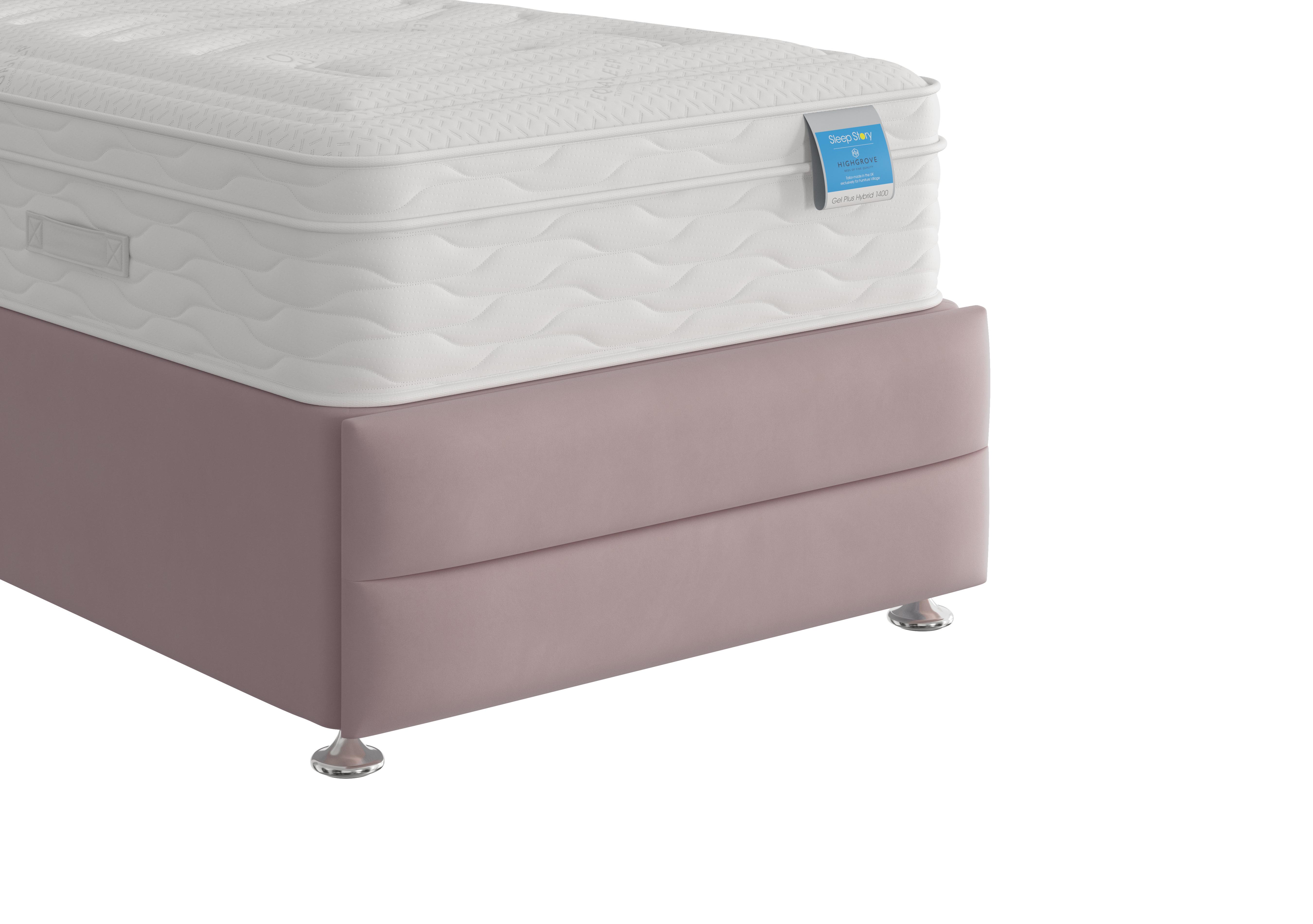 Rowling Footboard in Plush Lilac on Furniture Village
