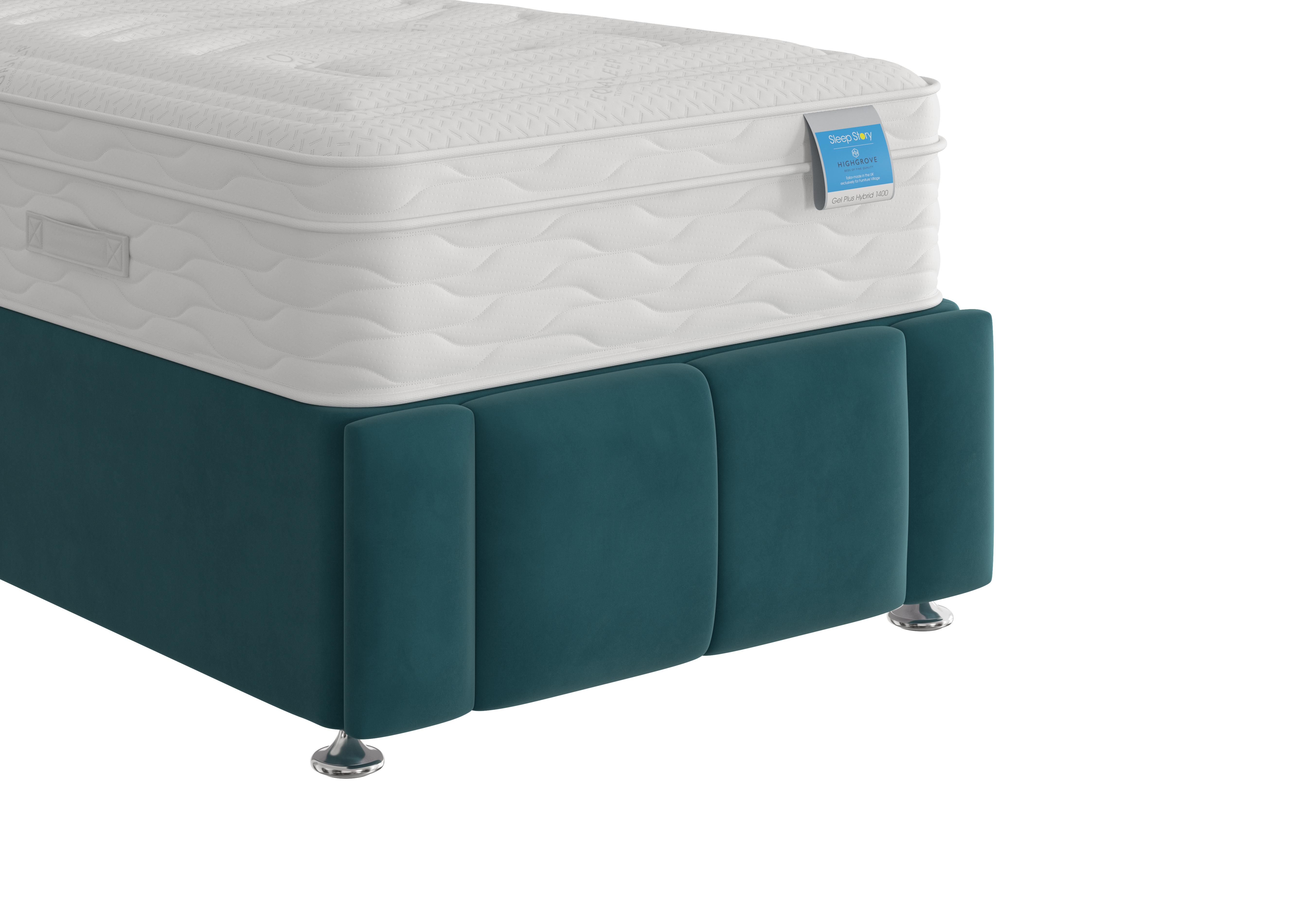 Orwell Footboard in Plush Atlantic on Furniture Village
