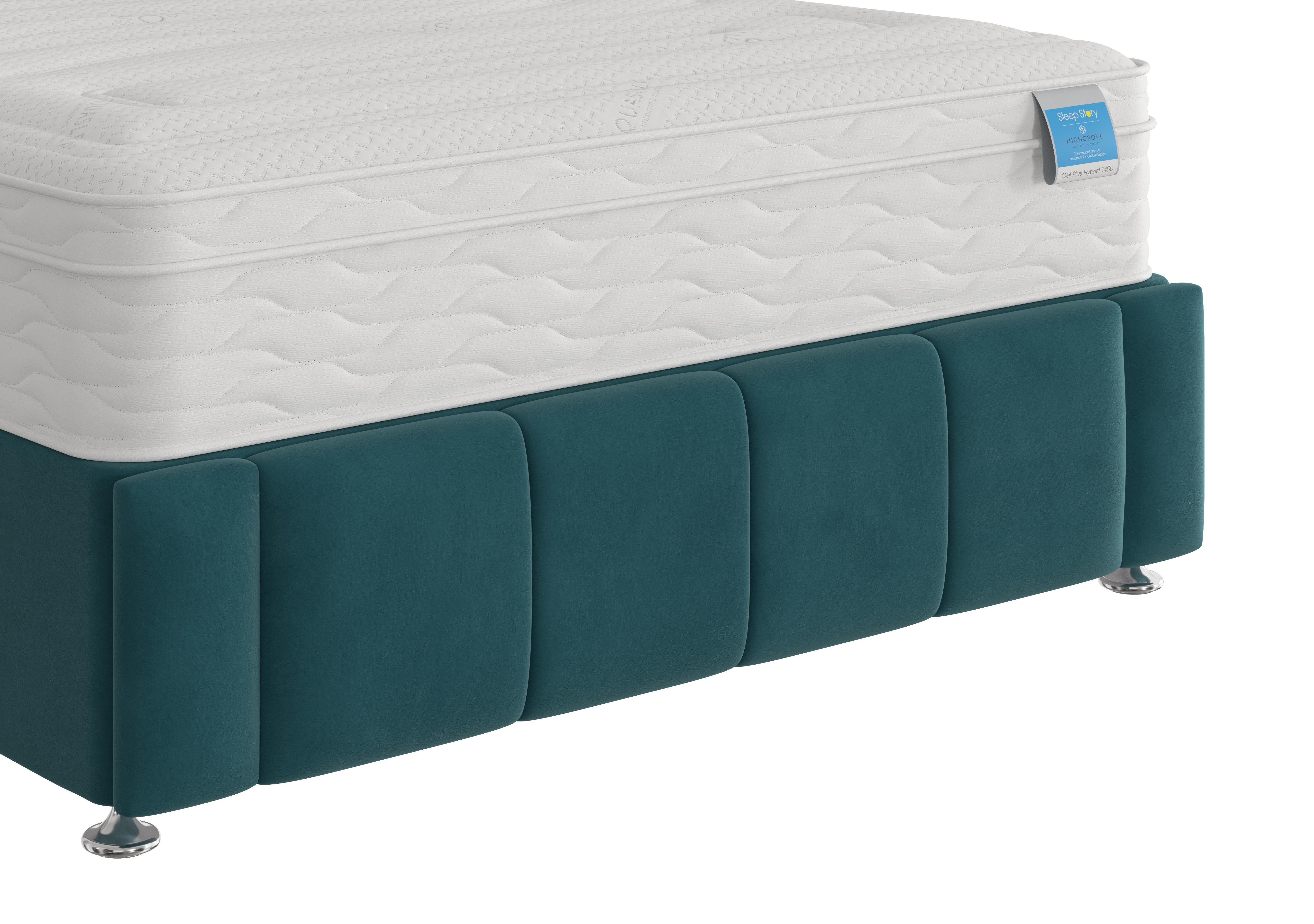 Orwell Footboard in Plush Atlantic on Furniture Village