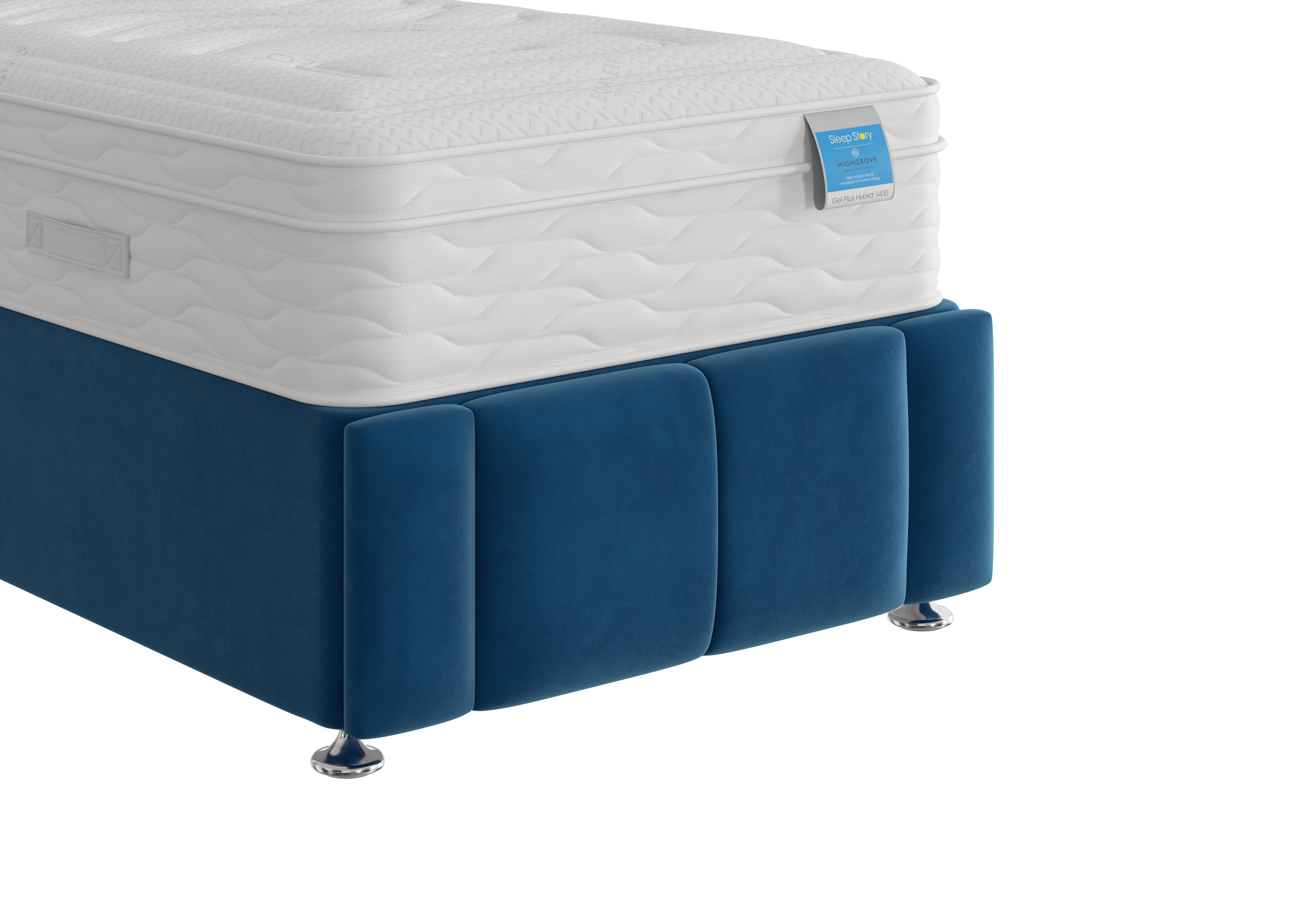 Orwell Footboard in Plush Pacific on Furniture Village