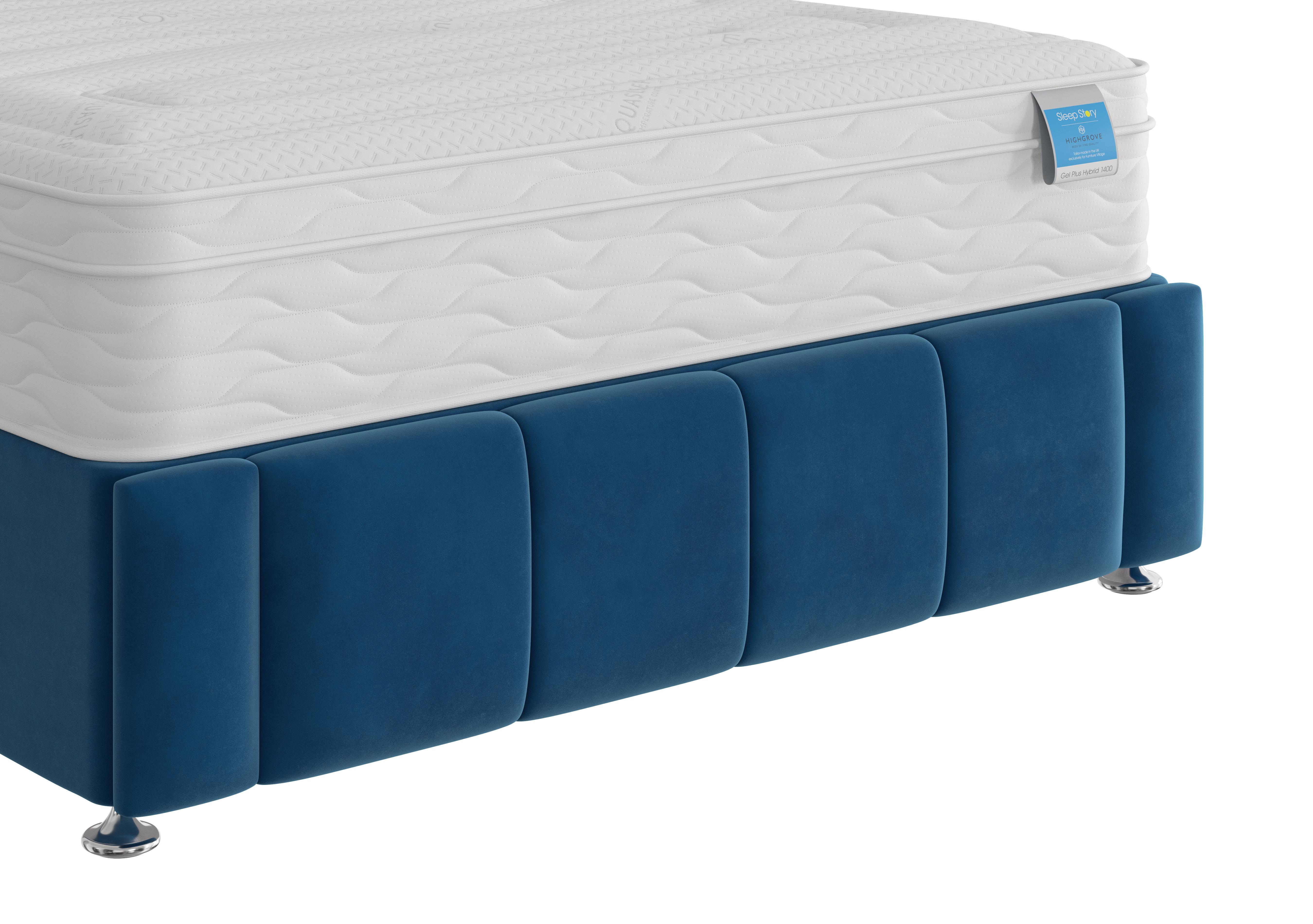 Orwell Footboard in Plush Pacific on Furniture Village