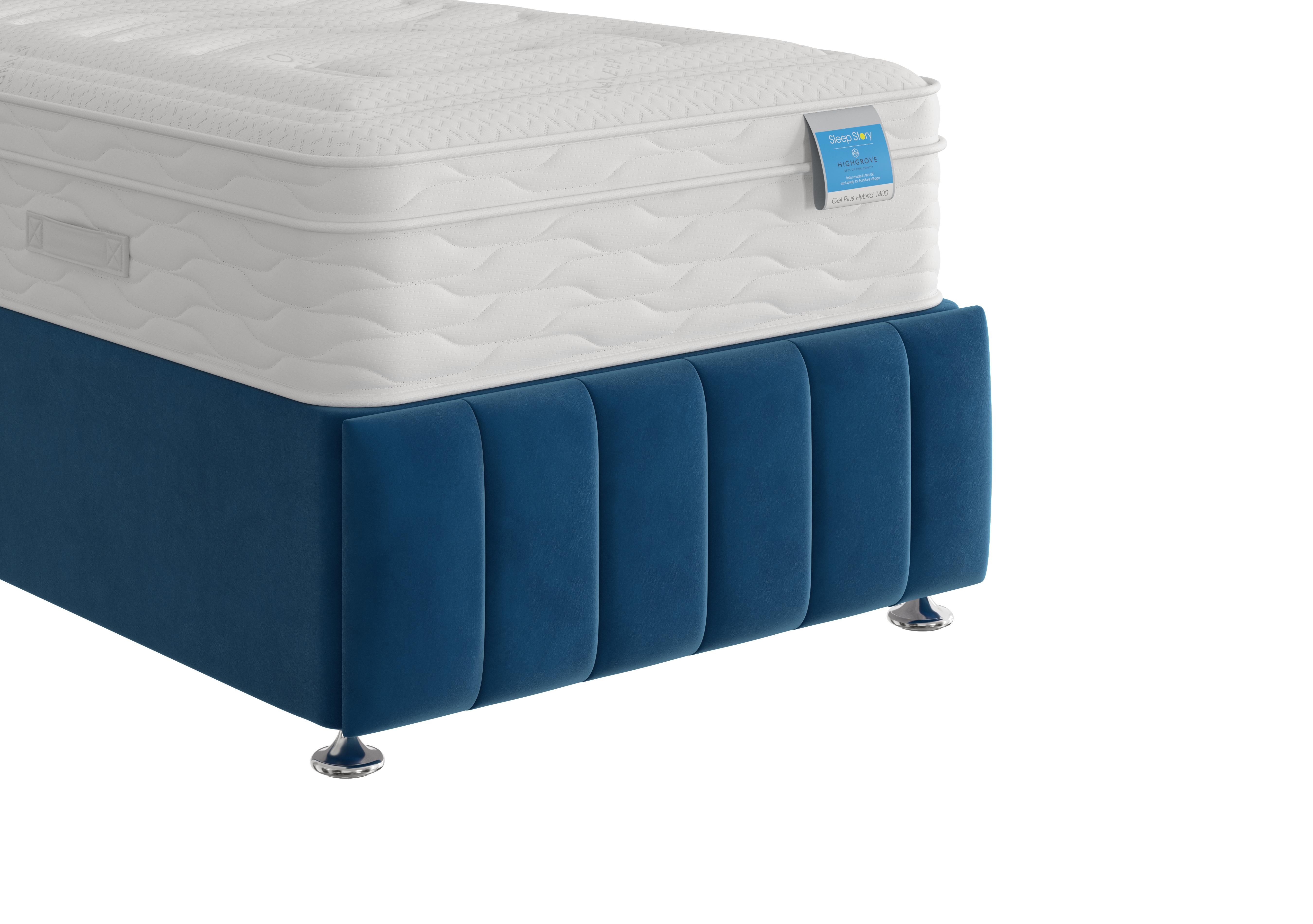 Dickens Footboard in Plush Pacific on Furniture Village
