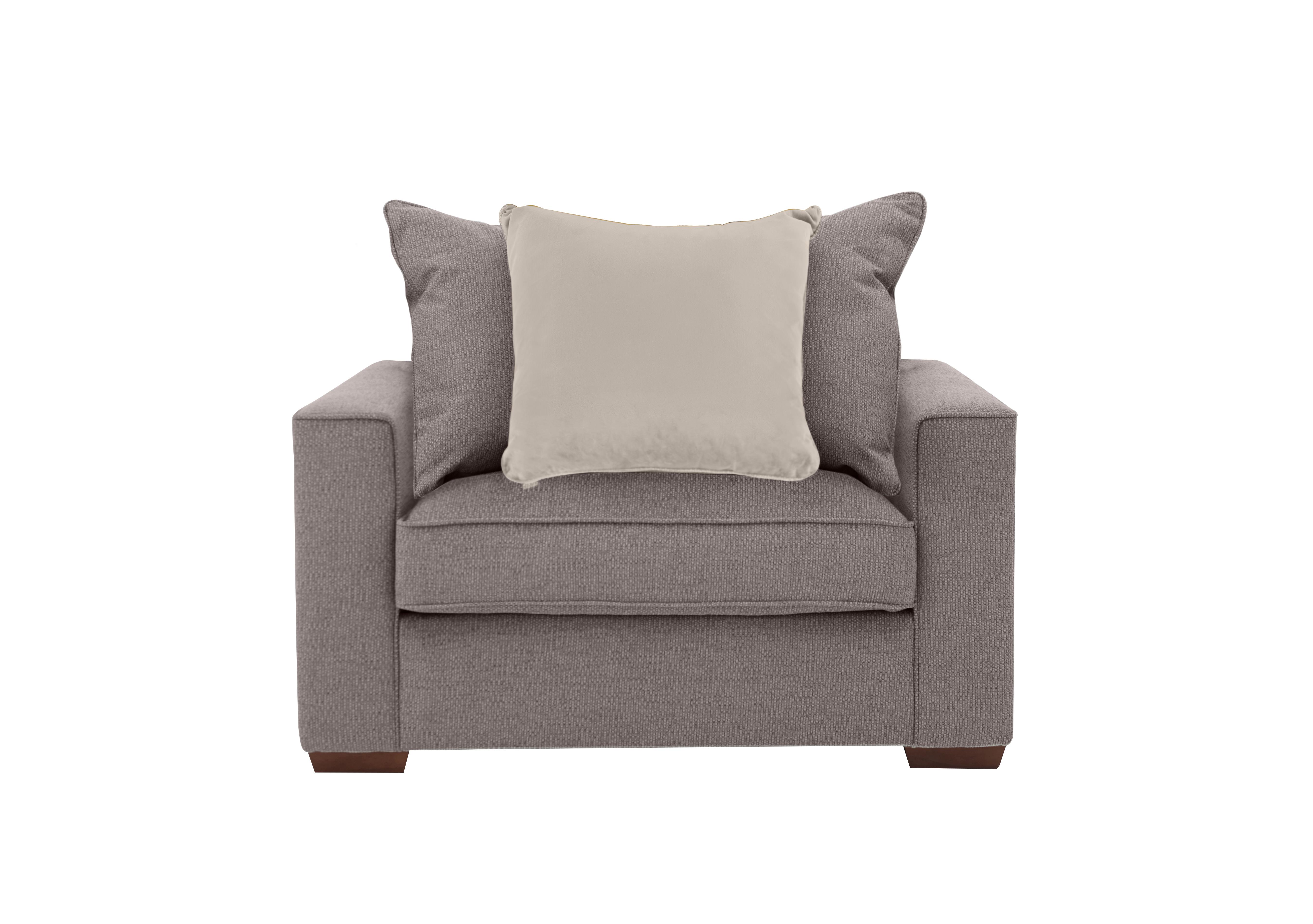 Cory Fabric Scatter Back Chair Bed in Dallas Taupe Taupe Pack on Furniture Village