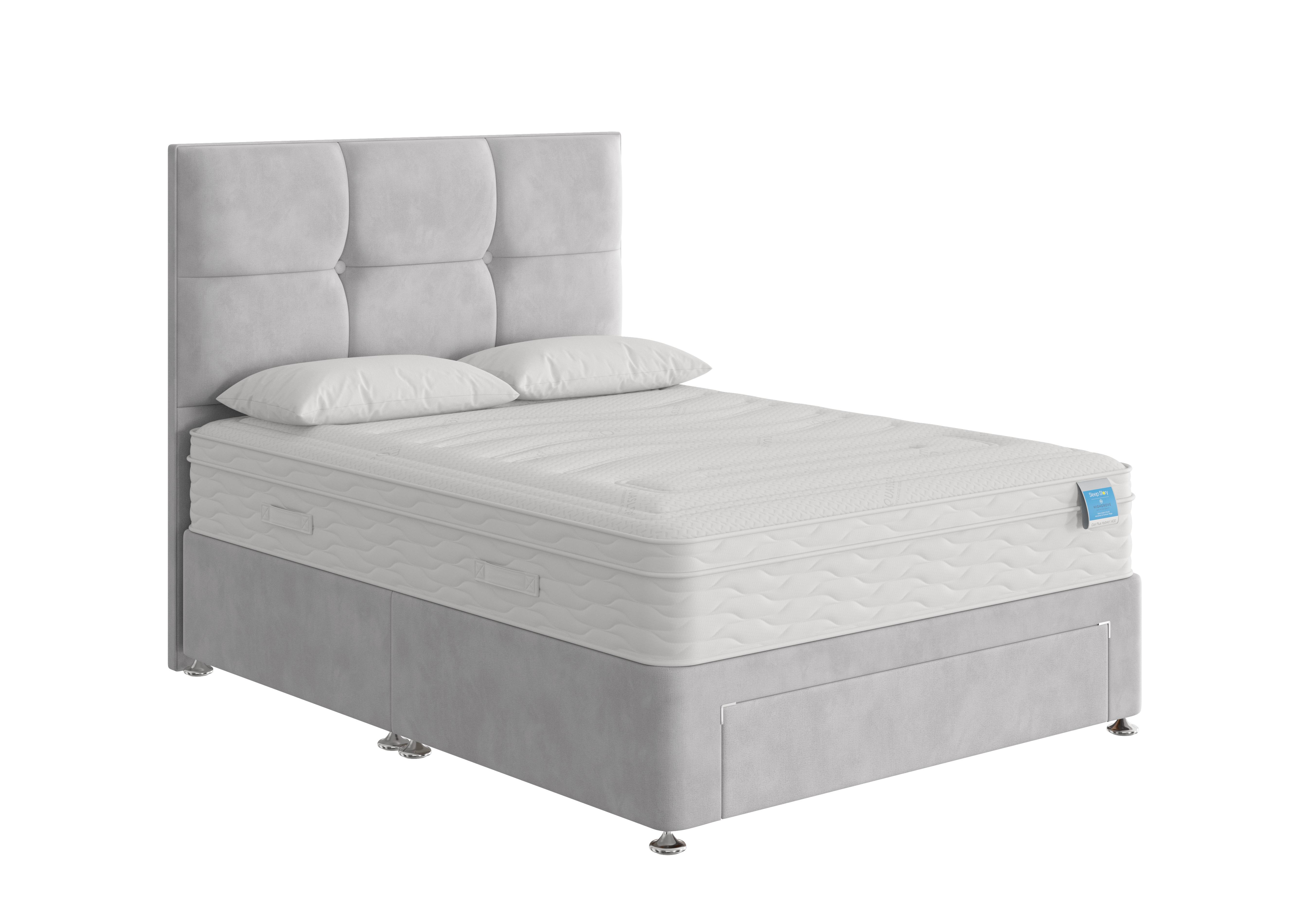 Gel Plus Hybrid Divan Set in Lace Dolphin on Furniture Village