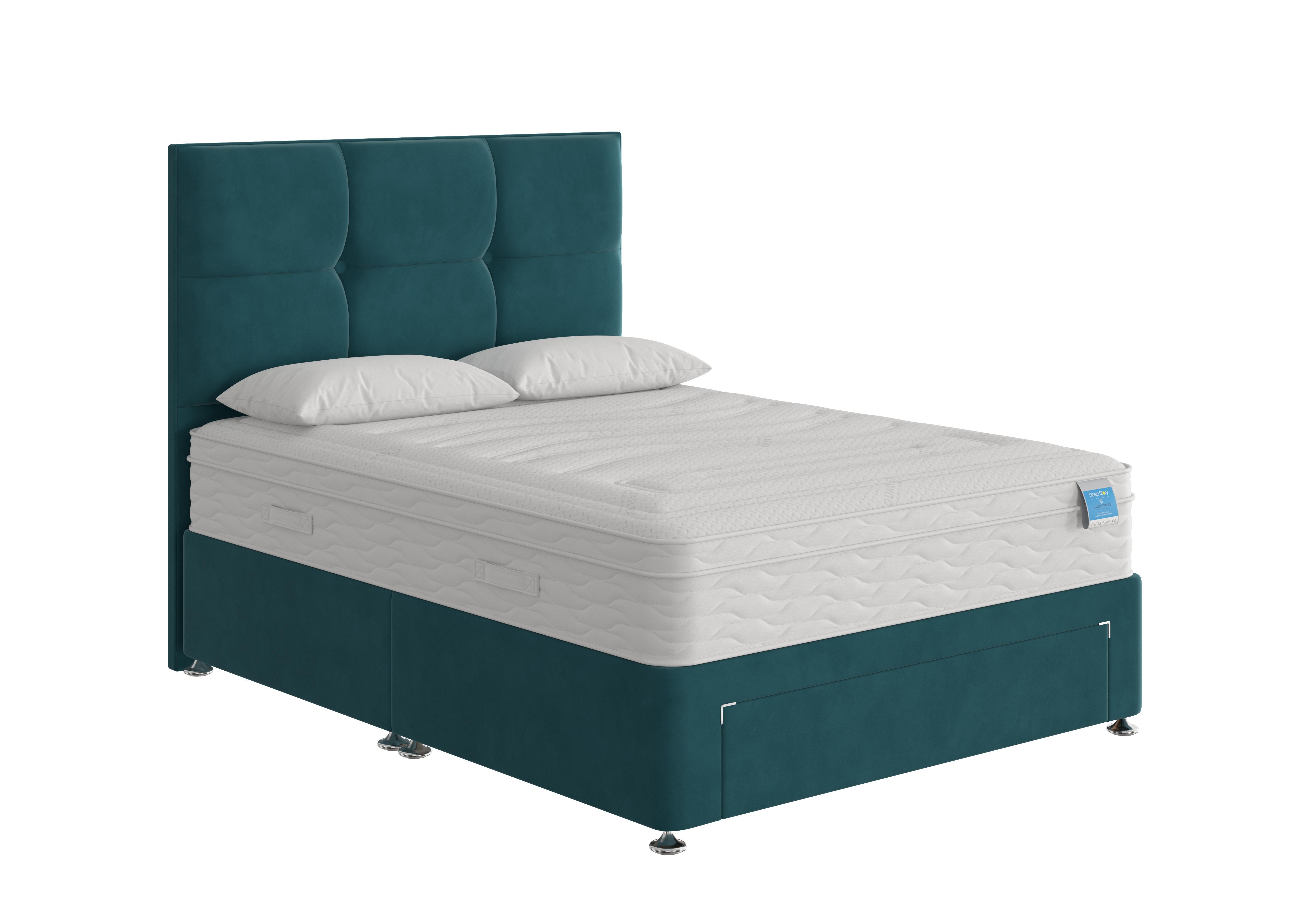 Gel Plus Hybrid Divan Set in Plush Atlantic on Furniture Village