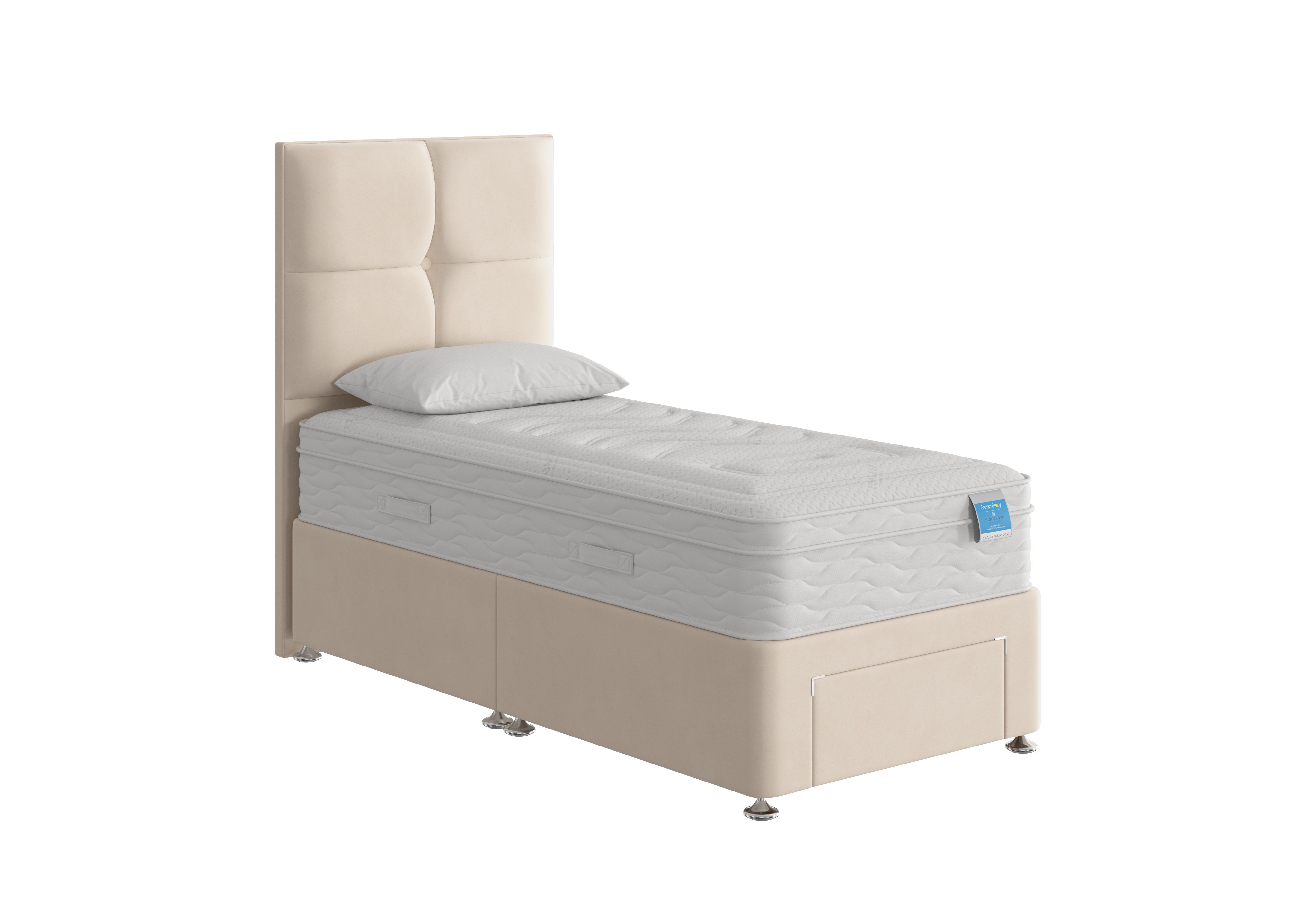 Gel Plus Hybrid Divan Set in Plush Ecru on Furniture Village