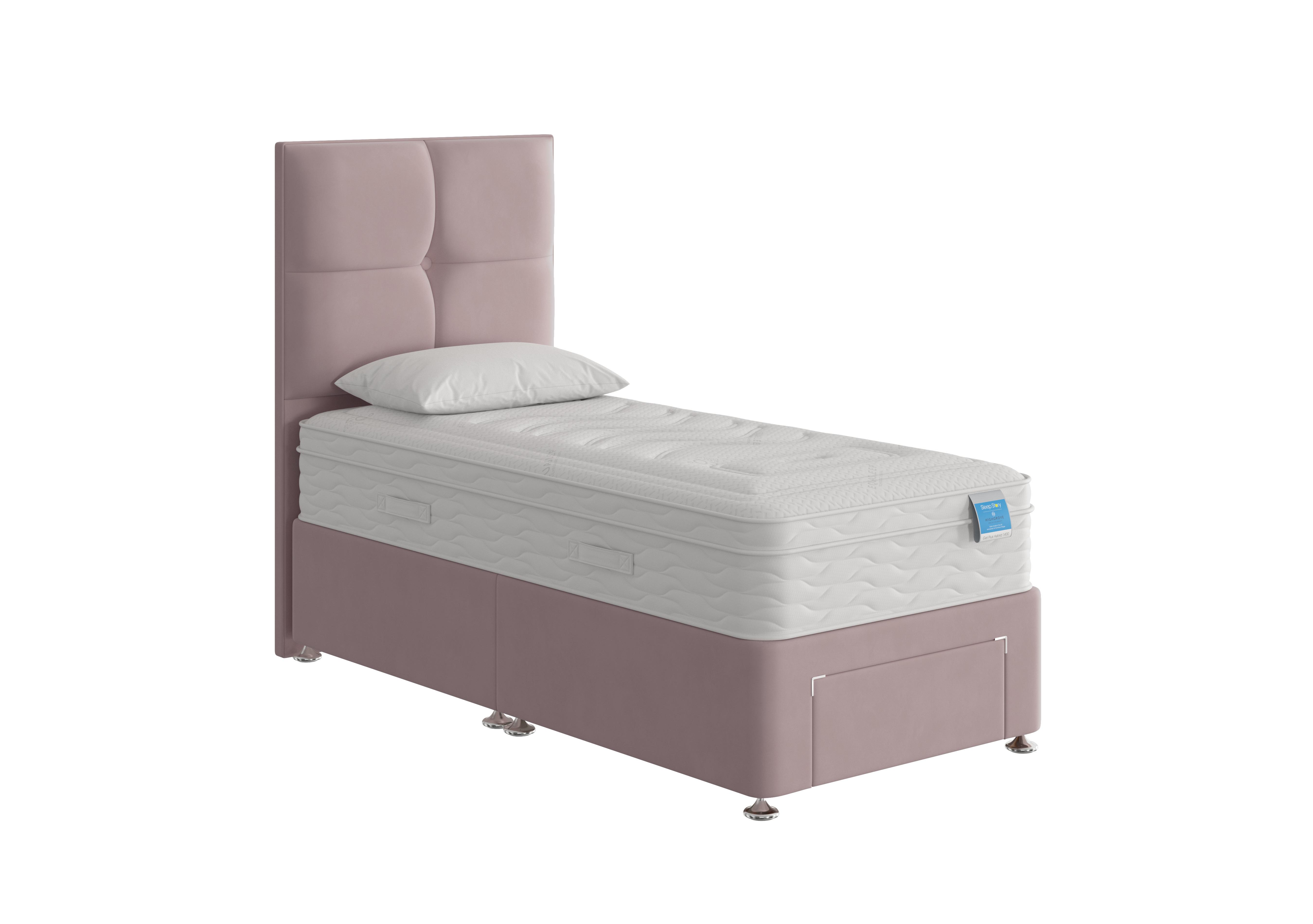 Gel Plus Hybrid Divan Set in Plush Lilac on Furniture Village