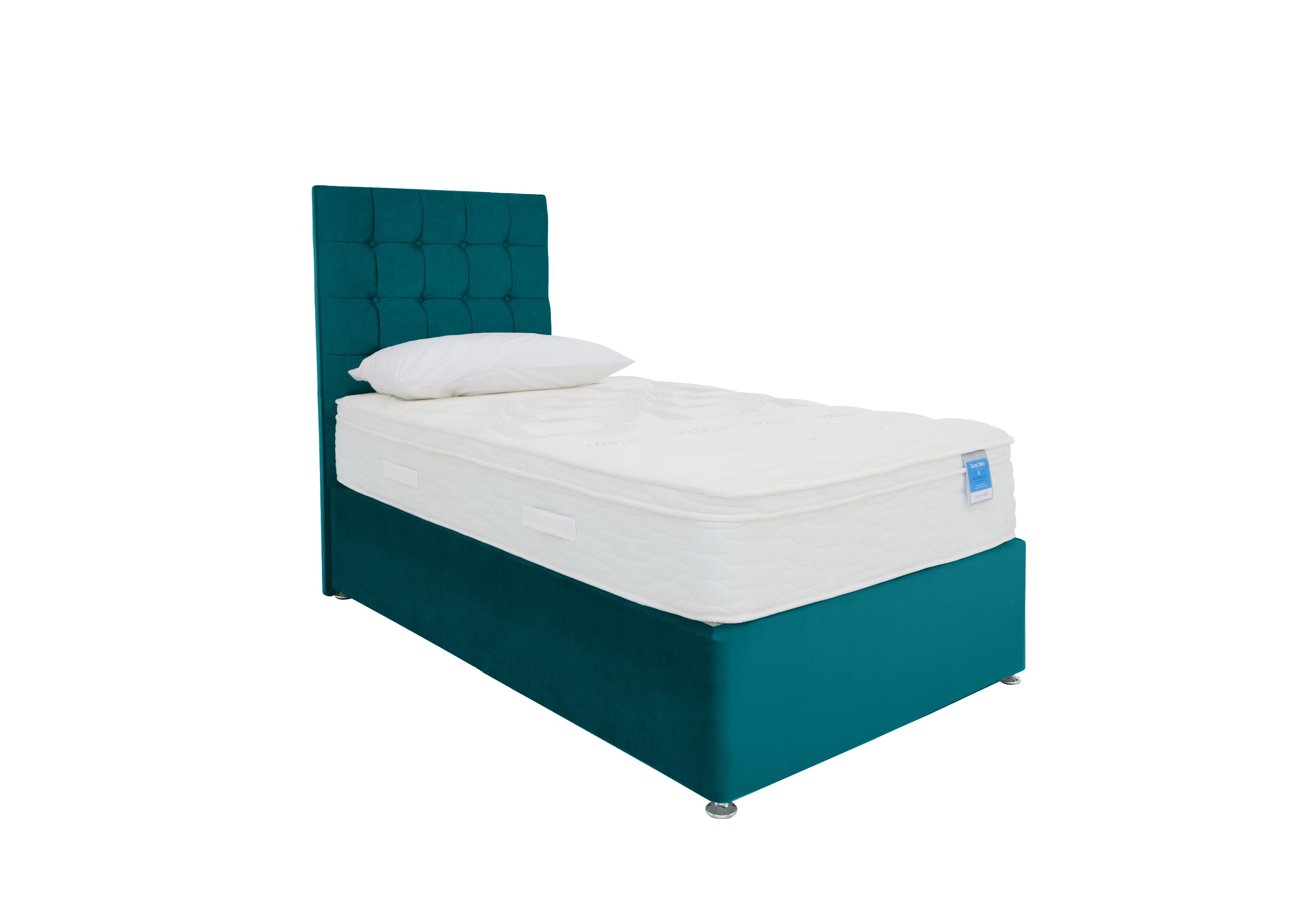 Memory Hybrid Divan Set in Plush Atlantic on Furniture Village