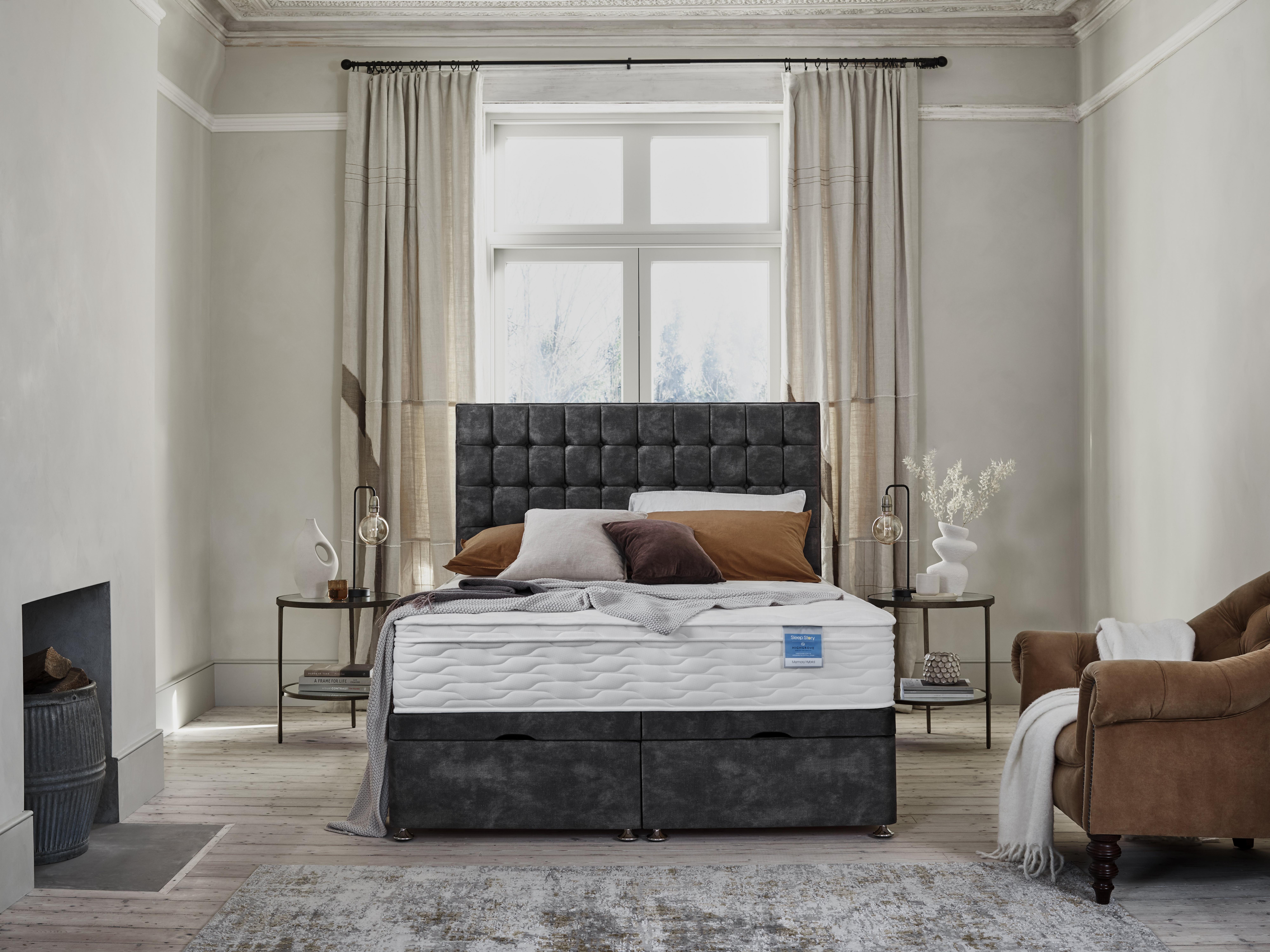 Memory Hybrid End Ottoman Divan Set in  on Furniture Village