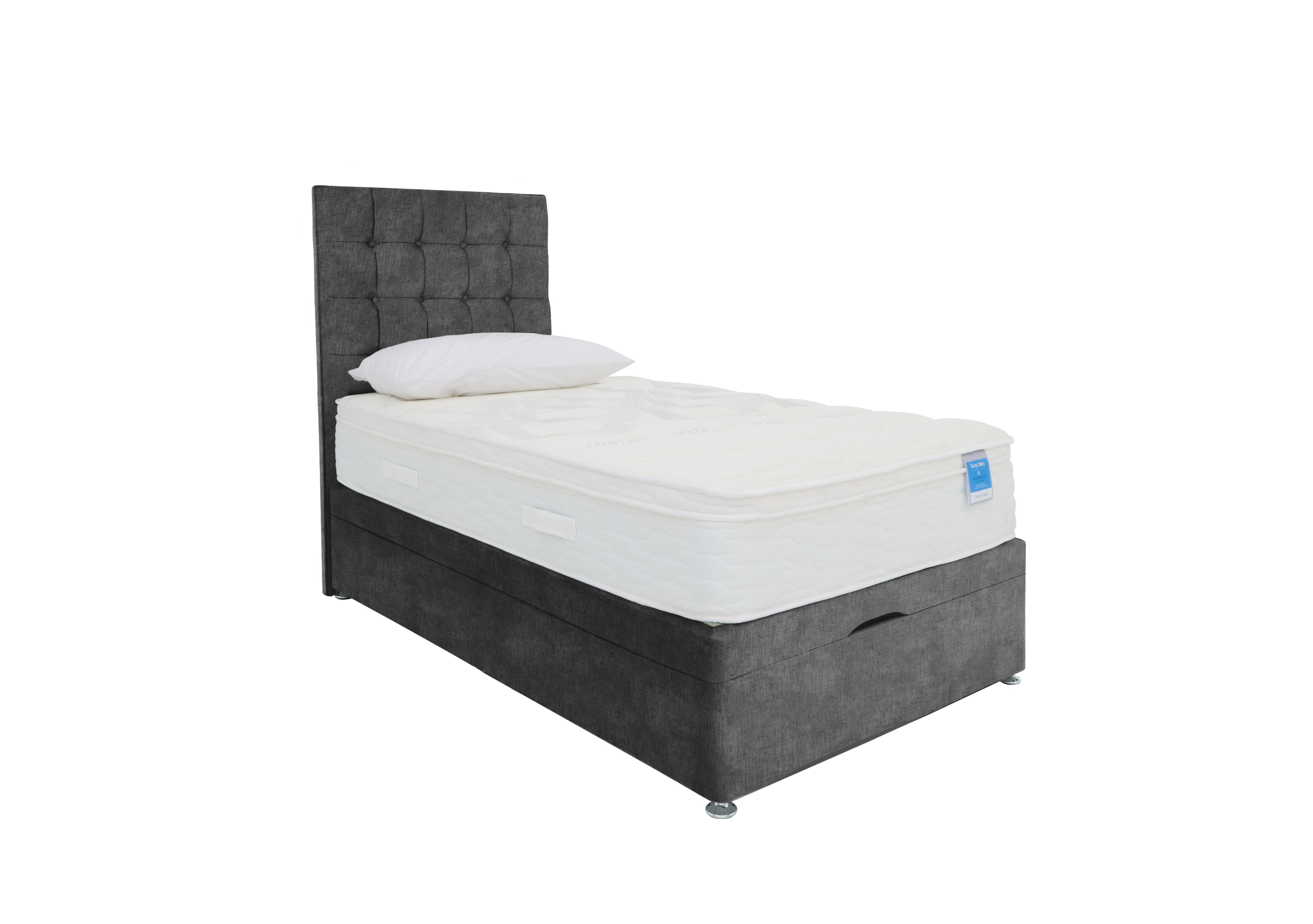 Memory Hybrid End Ottoman Divan Set in Lace Domino on Furniture Village