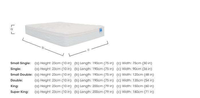 Memory Hybrid Mattress in  on Furniture Village