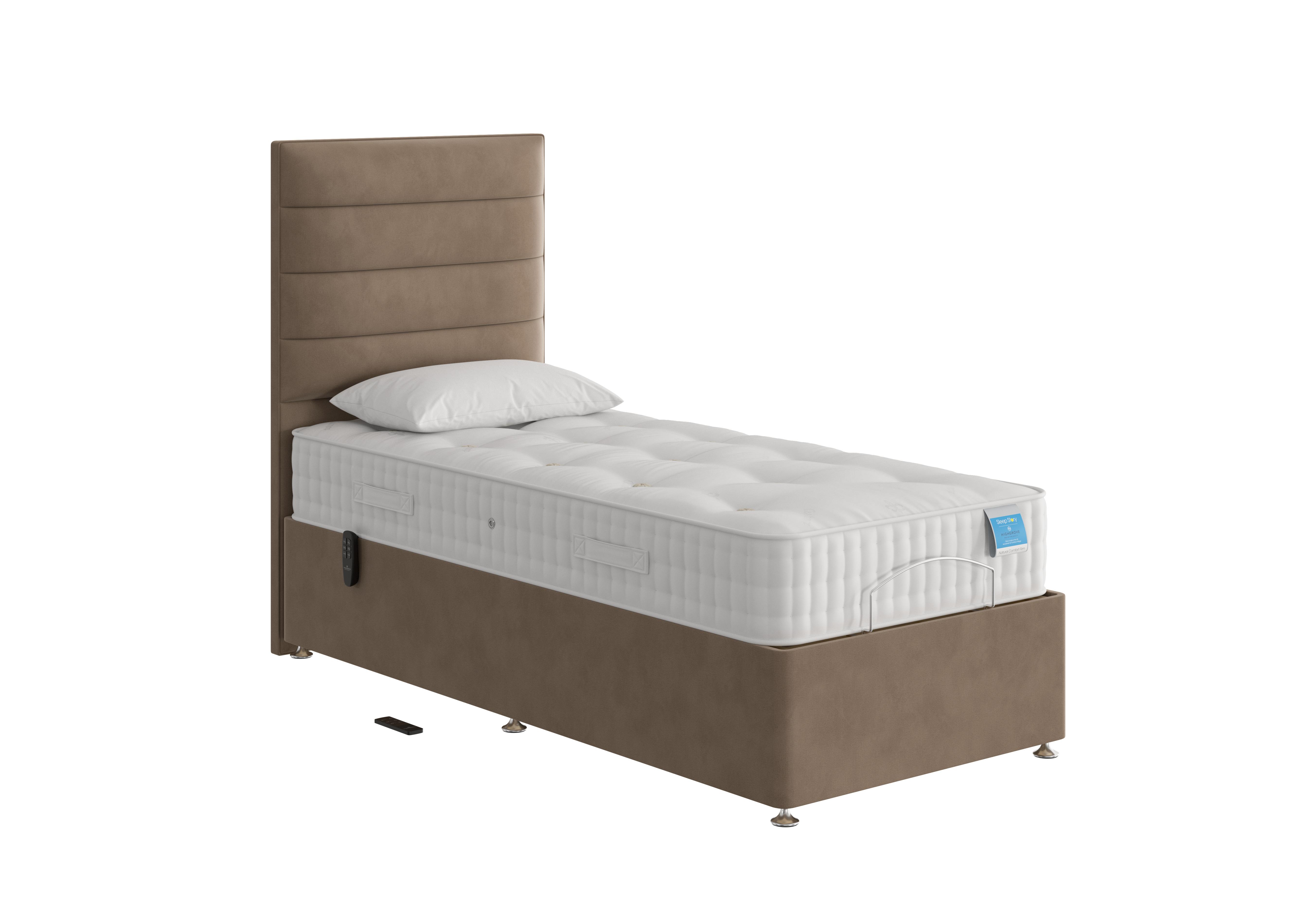 Natural Comfort Adjustable Divan Bed in Lace Caramel on Furniture Village