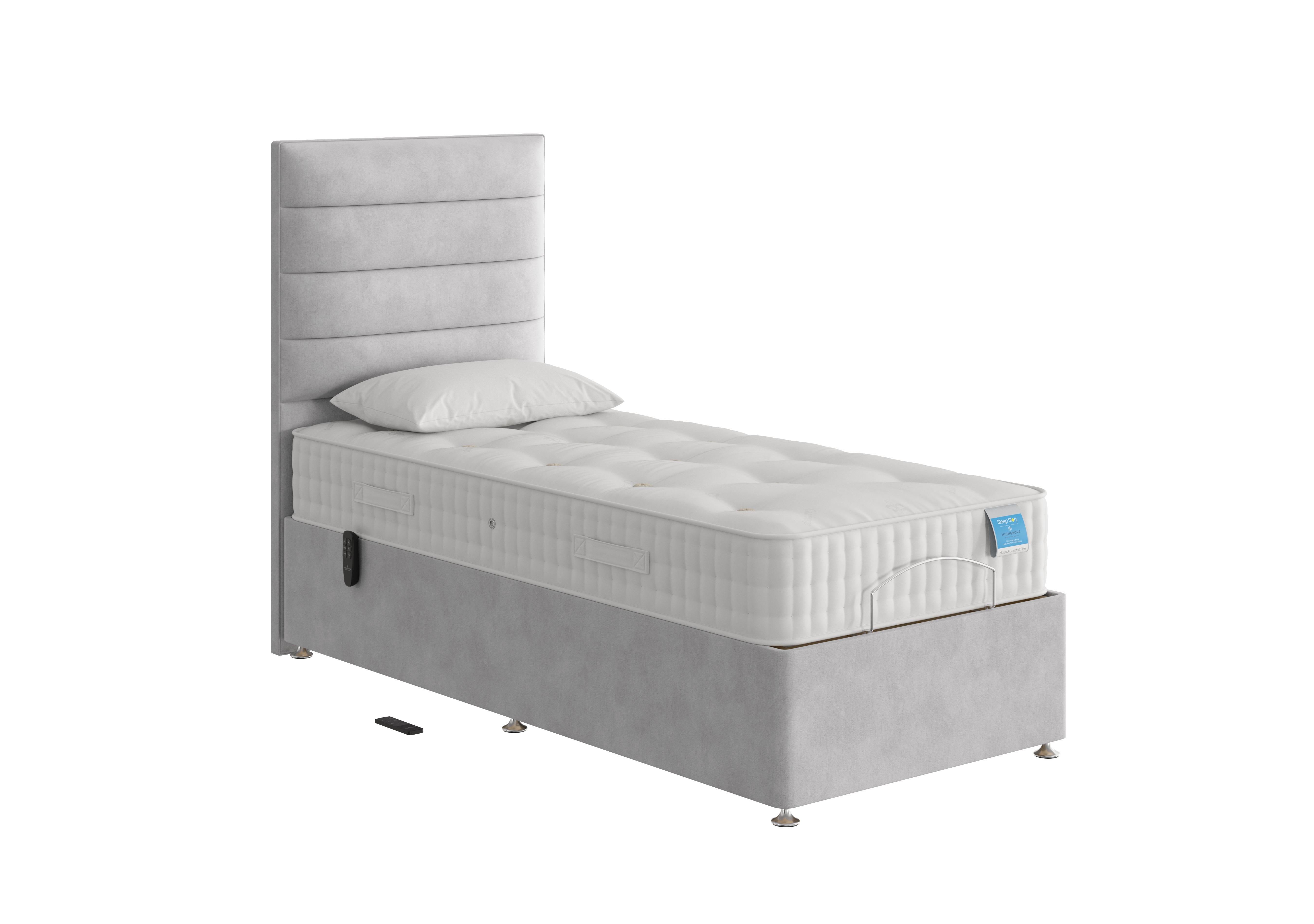 Natural Comfort Adjustable Divan Bed in Lace Dolphin on Furniture Village