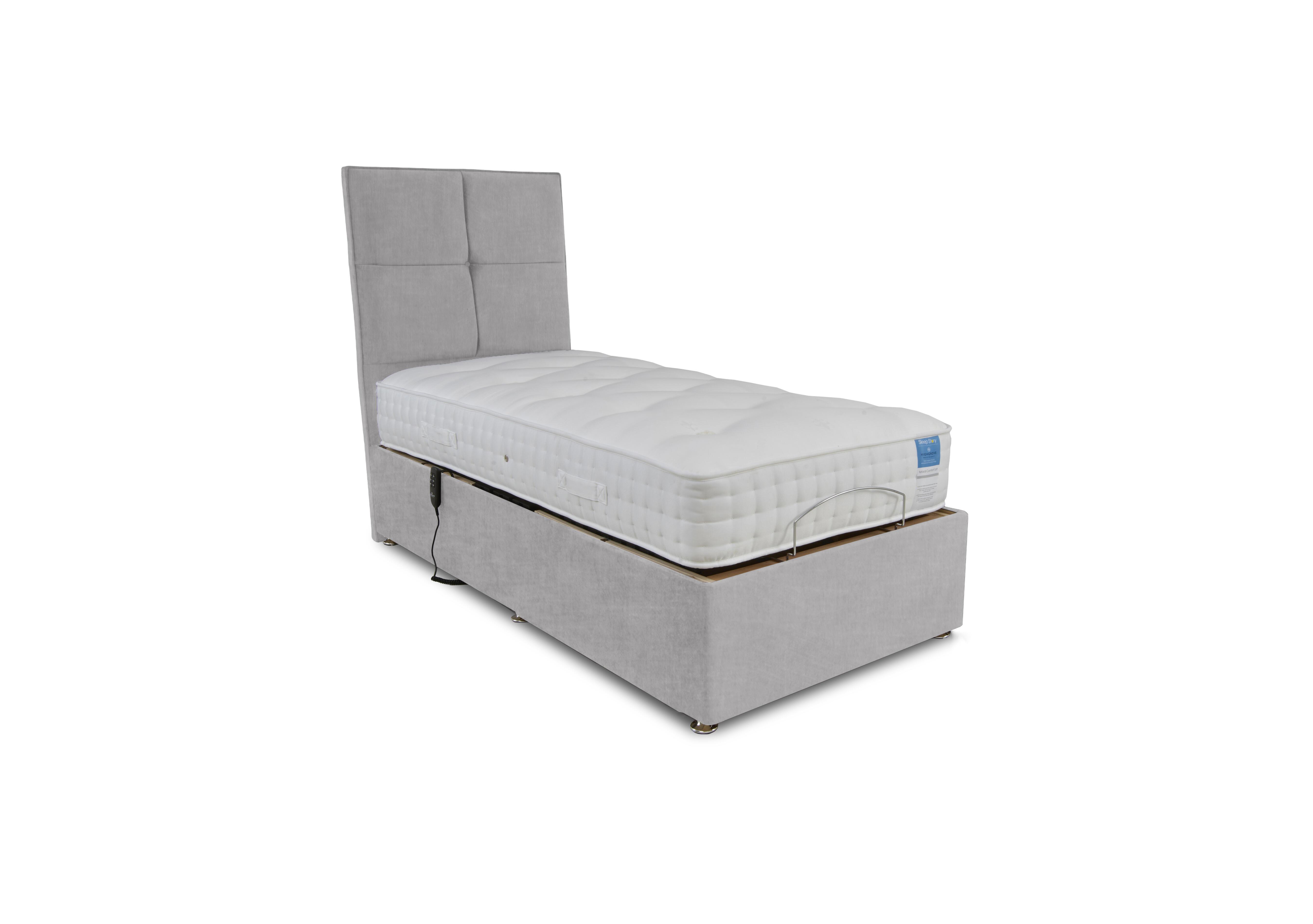 Natural Comfort Adjustable Divan Set in Lace Dolphin on Furniture Village