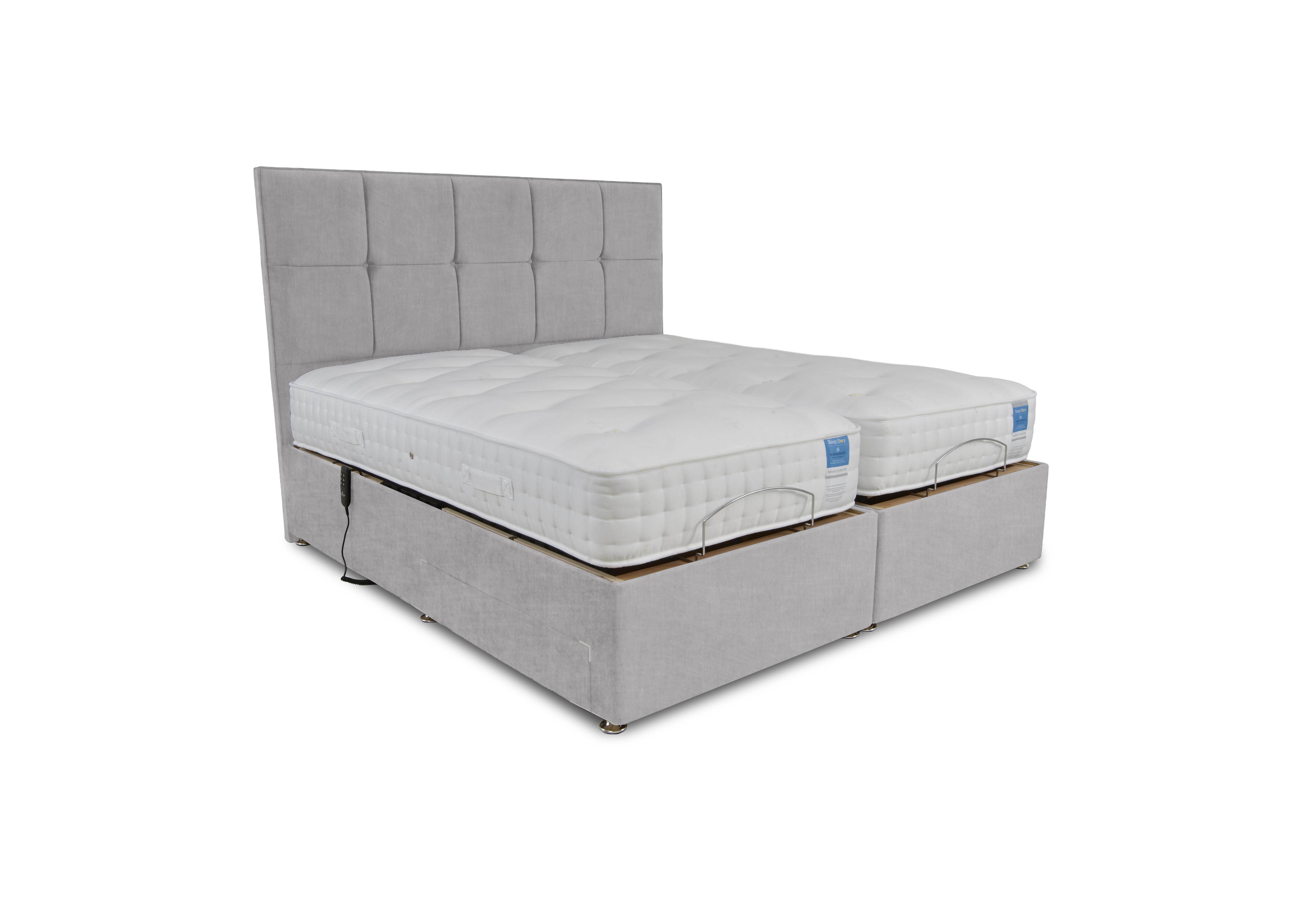Natural Comfort Adjustable Divan Set in Lace Dolphin on Furniture Village
