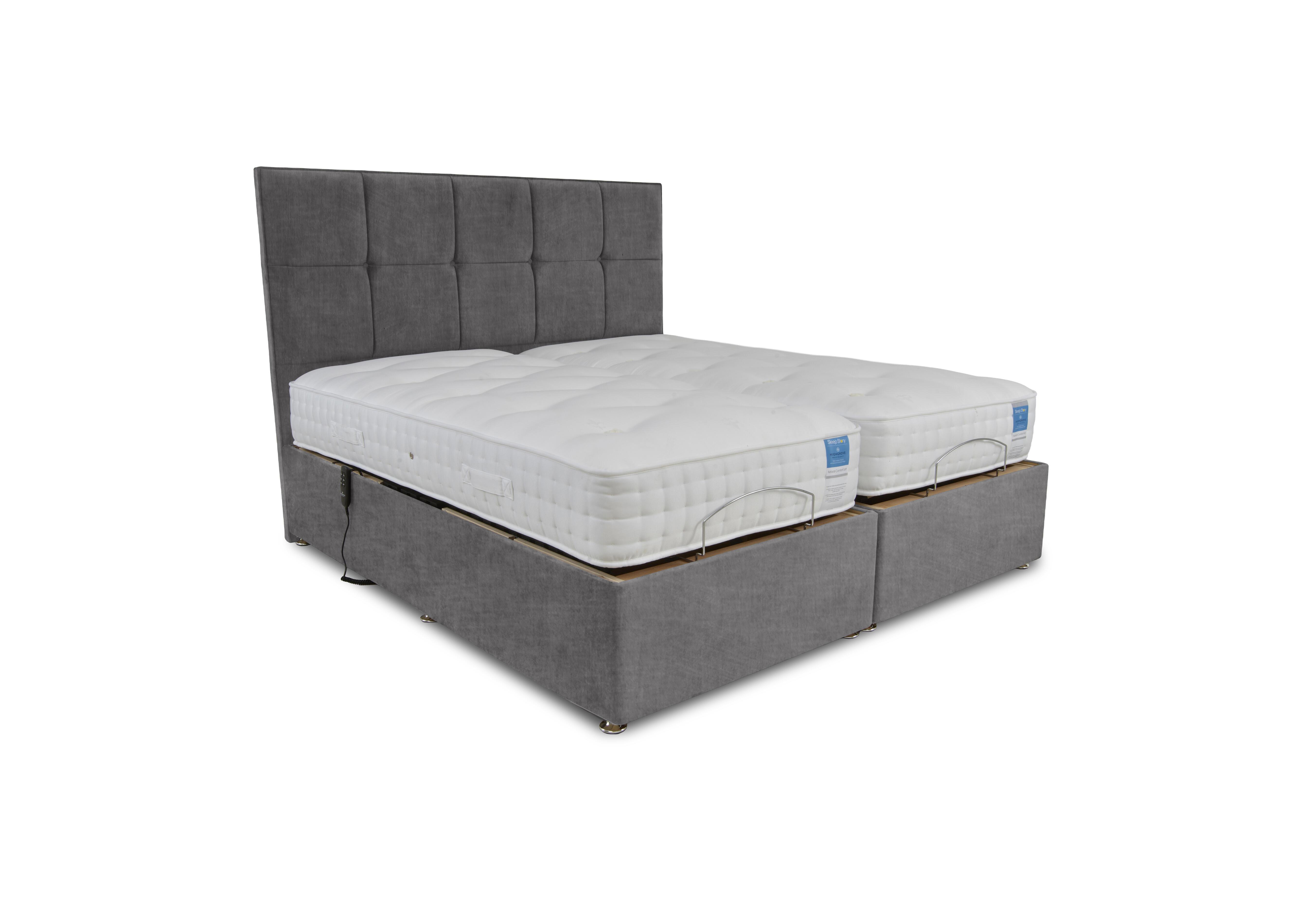 Natural Comfort Adjustable Divan Set in Lace Domino on Furniture Village