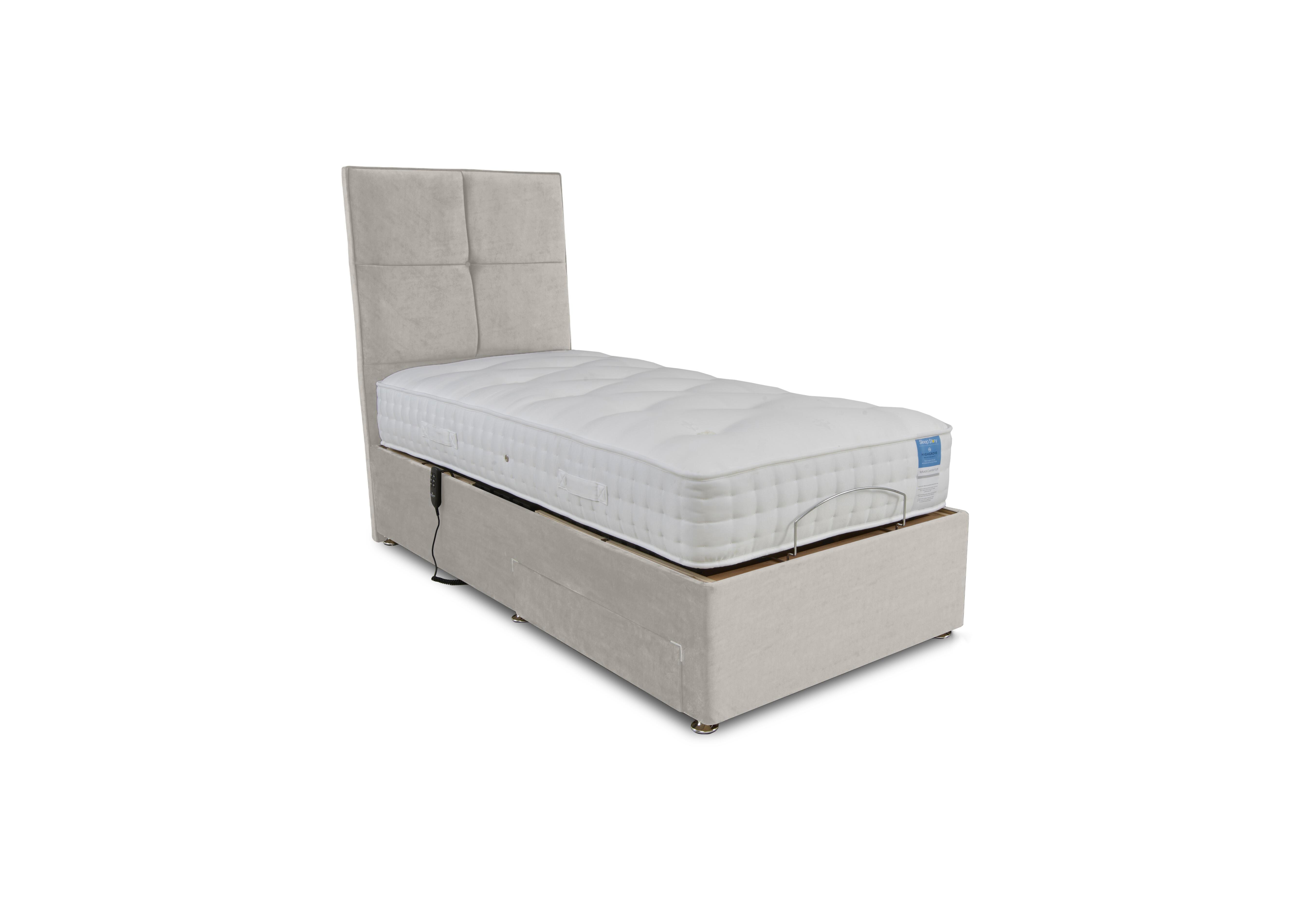 Natural Comfort Adjustable Divan Set in Milan Stone on Furniture Village