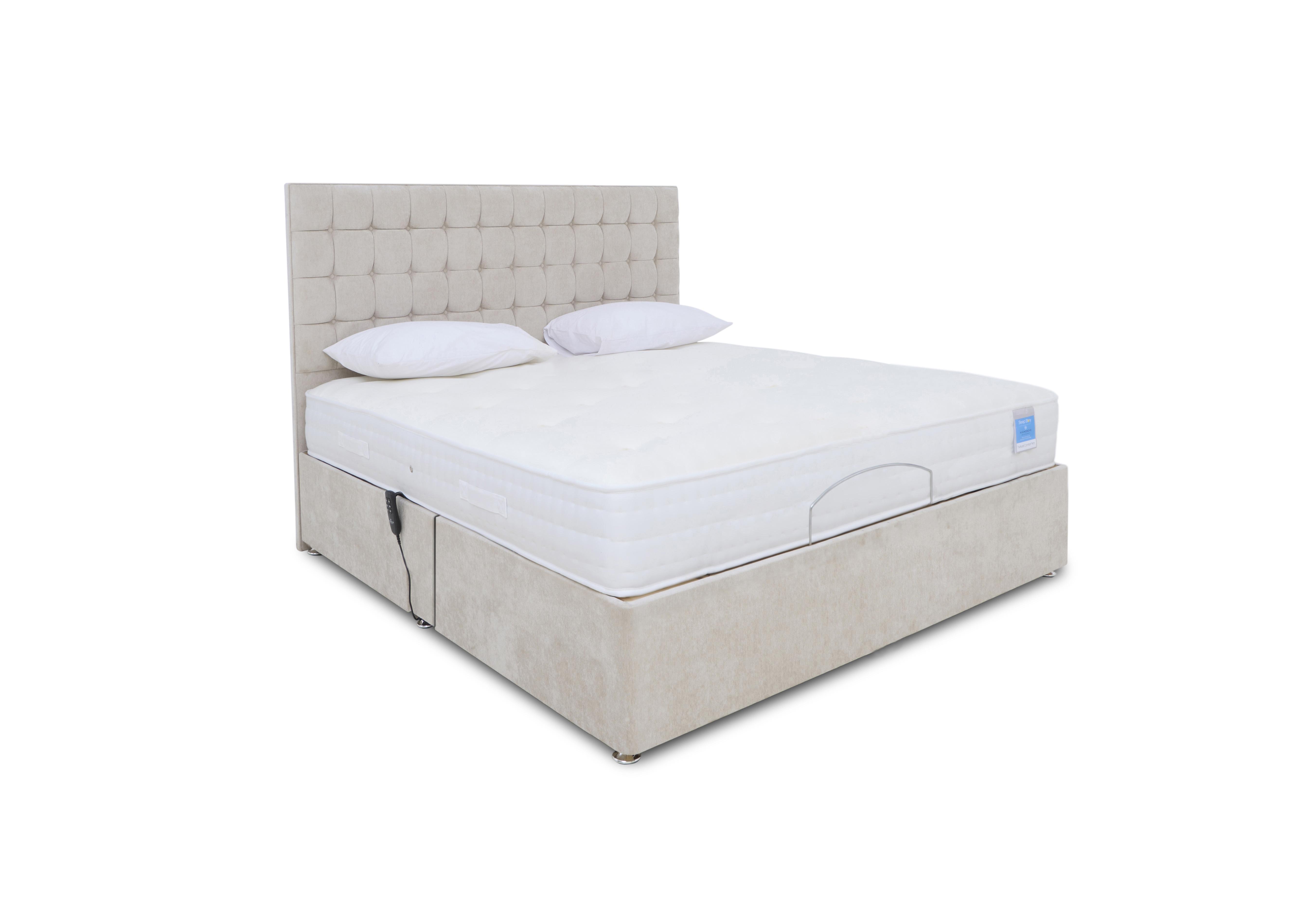 Natural Comfort Adjustable Divan Bed in Plain Opal on Furniture Village