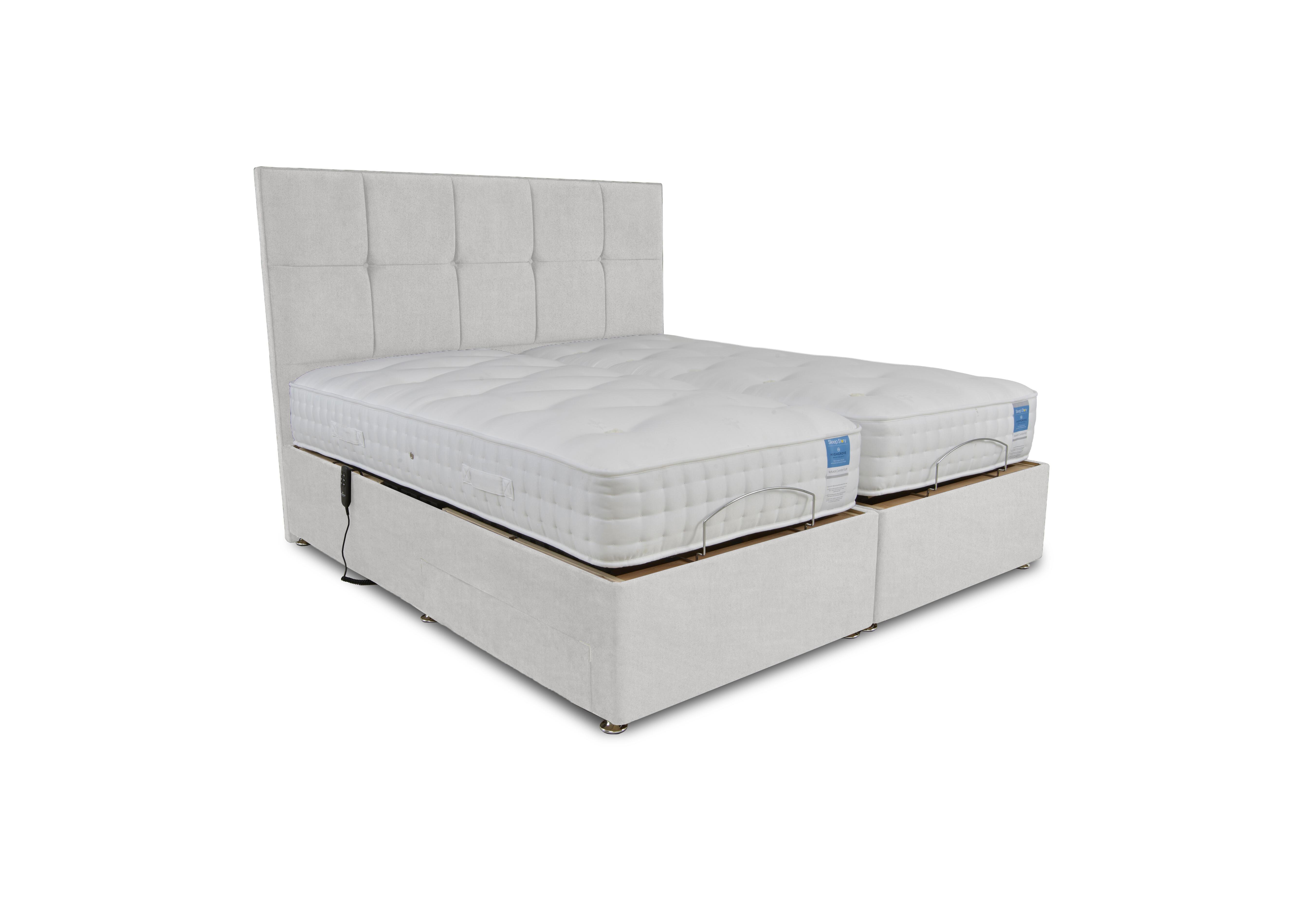 Natural Comfort Adjustable Divan Set in Plain Opal on Furniture Village