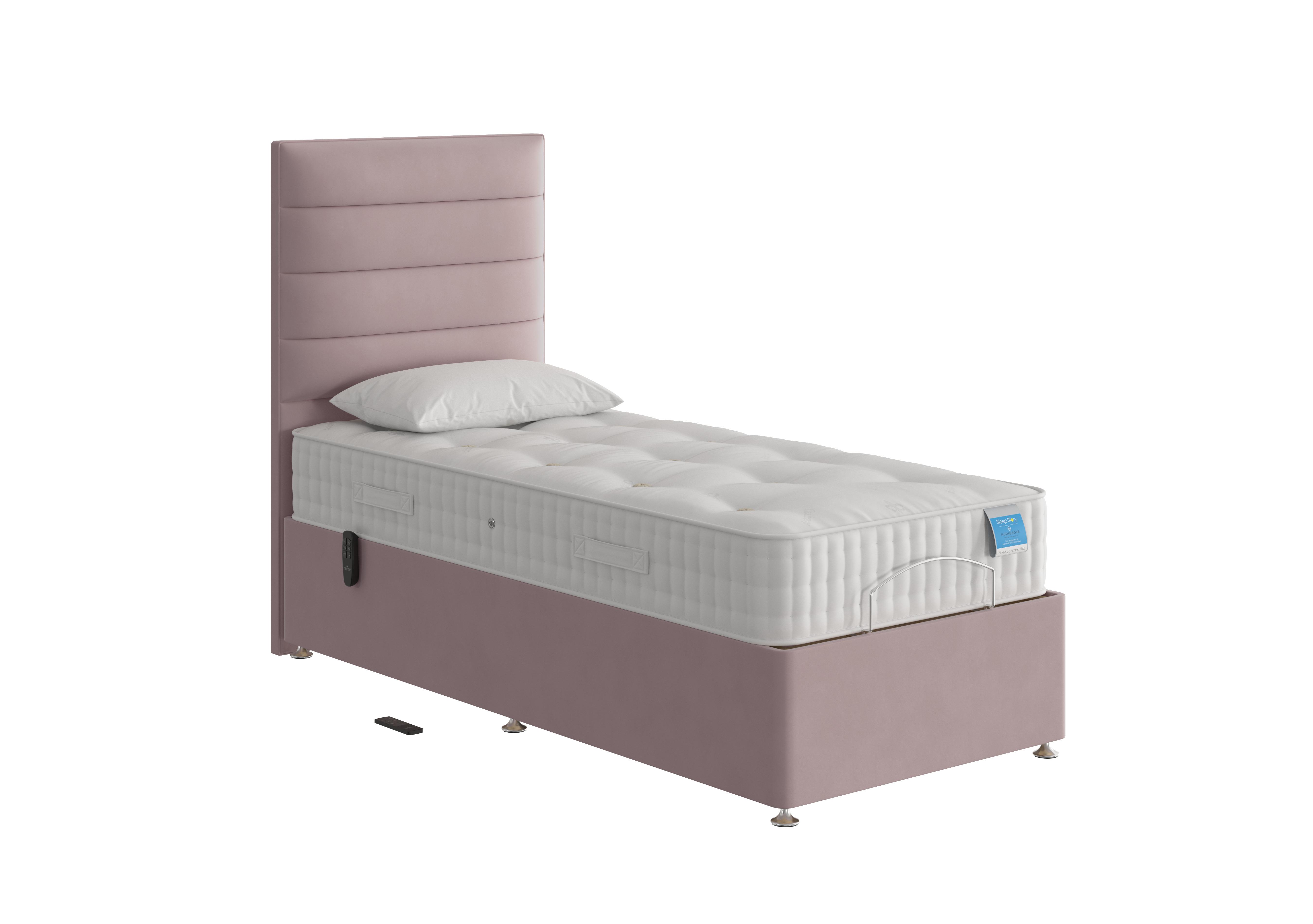 Natural Comfort Adjustable Divan Bed in Plush Lilac on Furniture Village